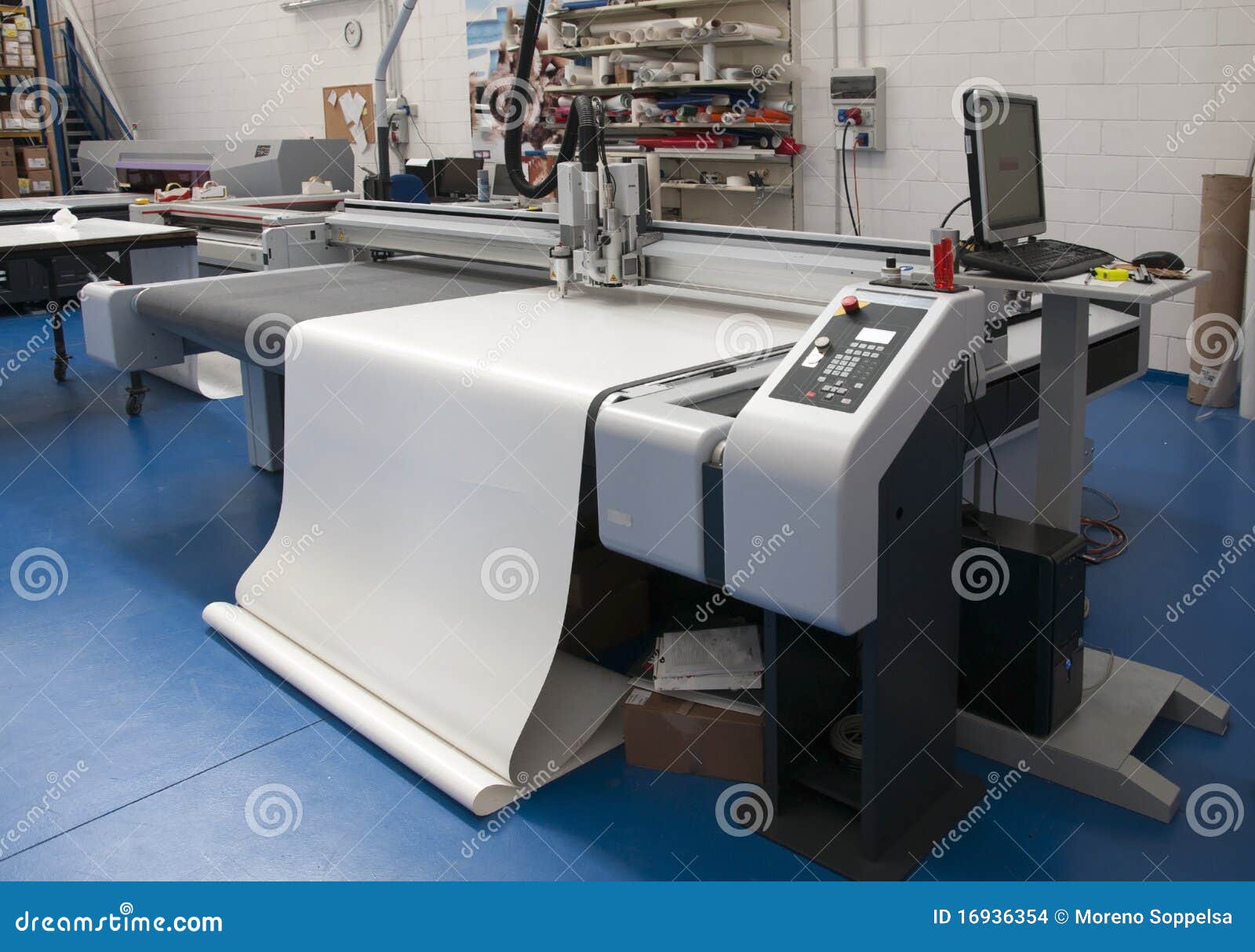 with Cutting Plotter Stock Photo Image of professional, billboard 16936354