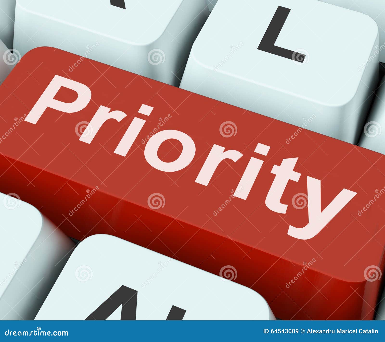 priority key means greater importance or primacy