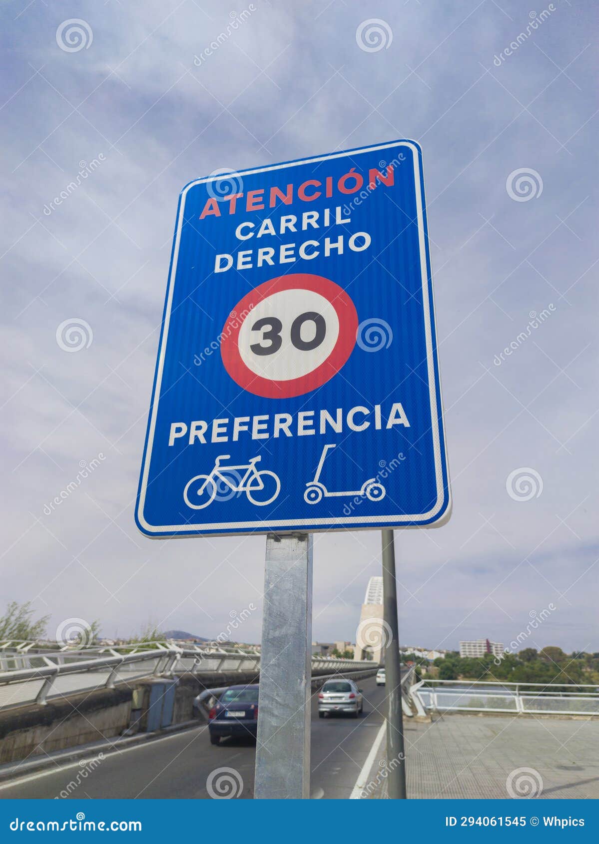 Priority Lane for Bikes and Electric Kick Scooters Sign Stock Image