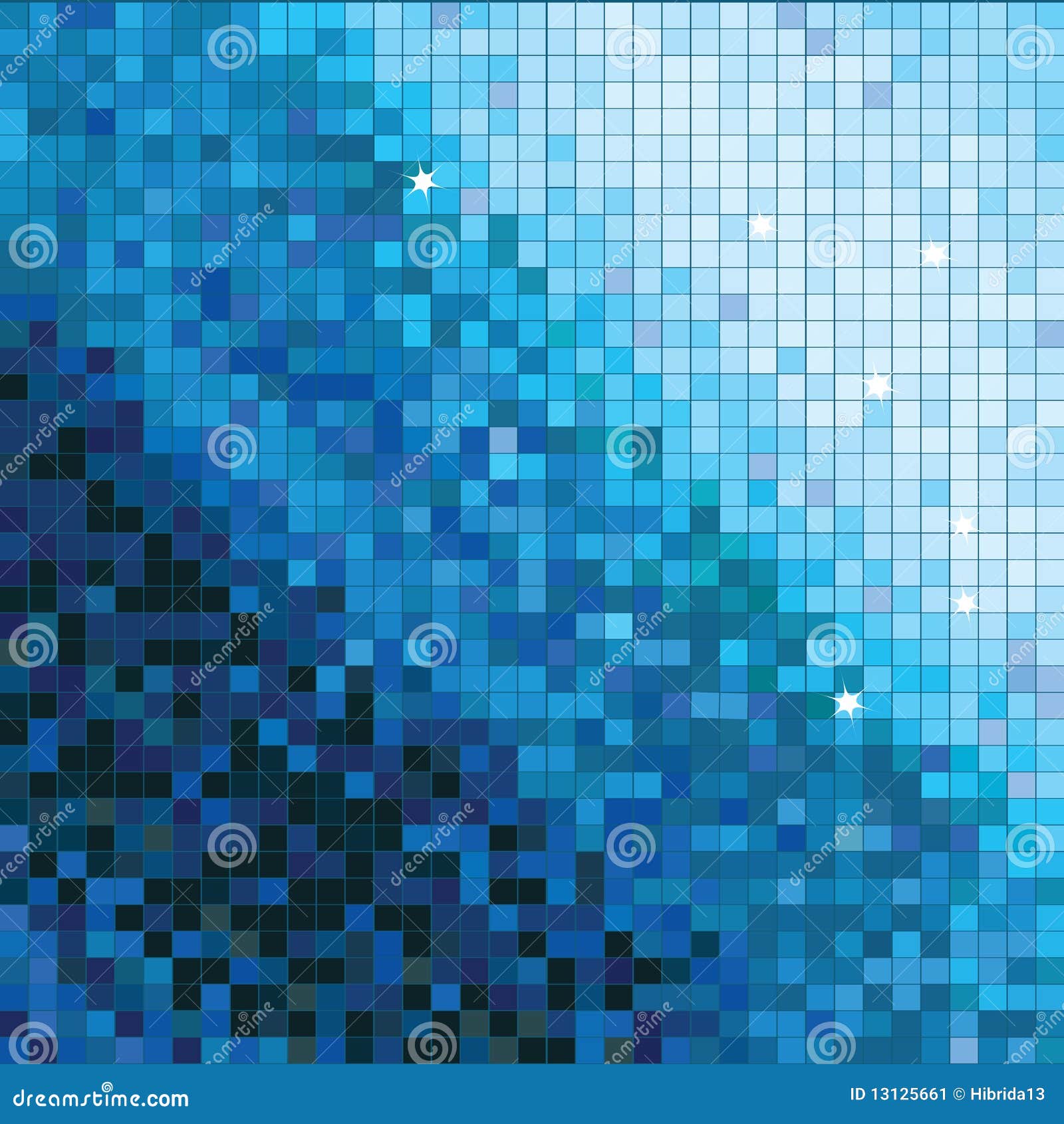 Priorità bassa quadrata astratta del mosaico nei toni blu