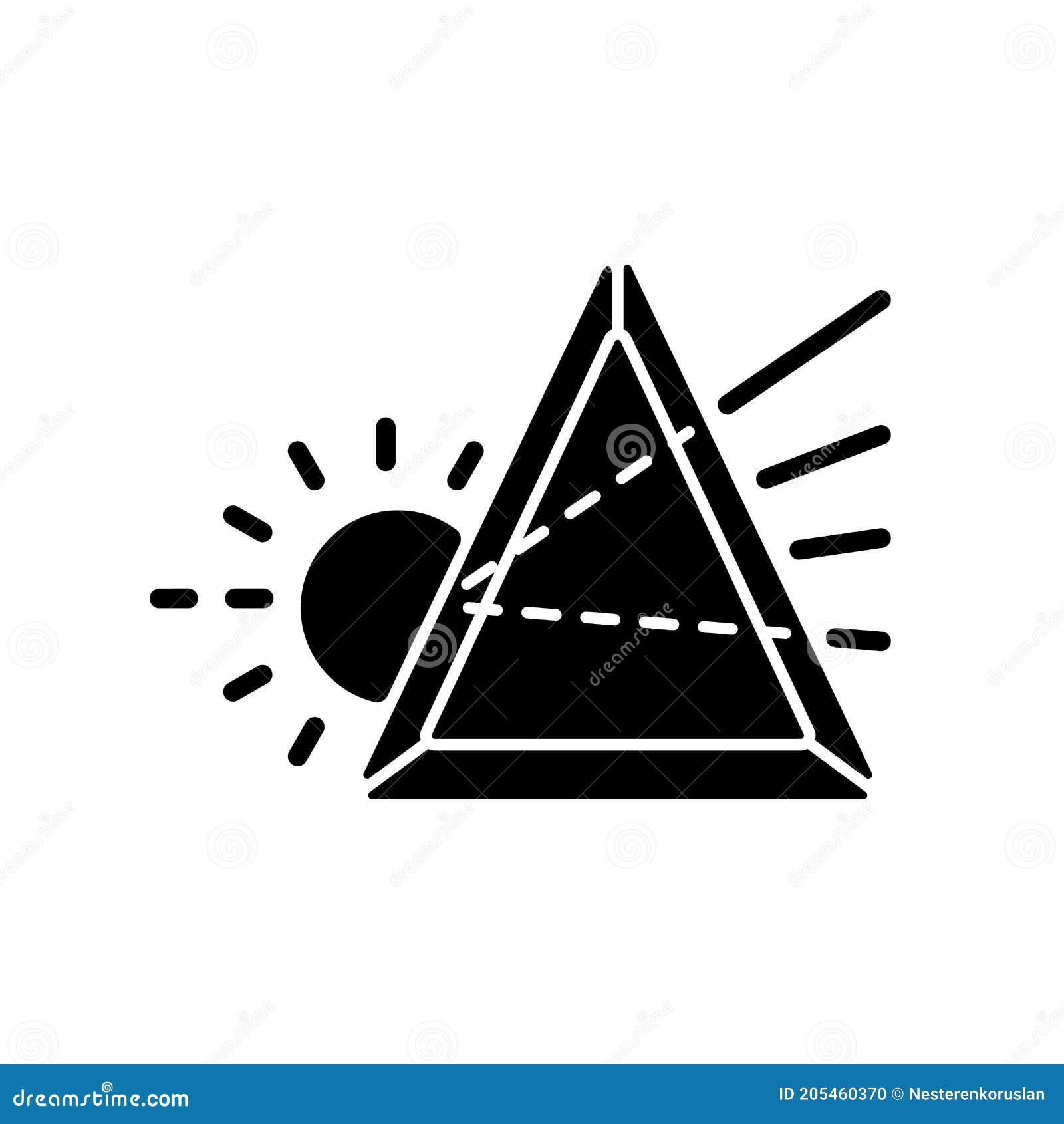 prisma black glyph icon