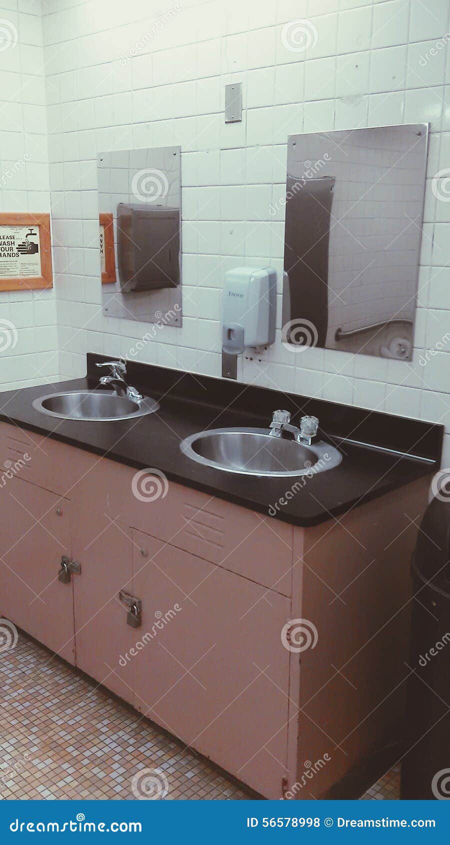 Prison bathroom stock photo. Image of prison, mirror 56578998