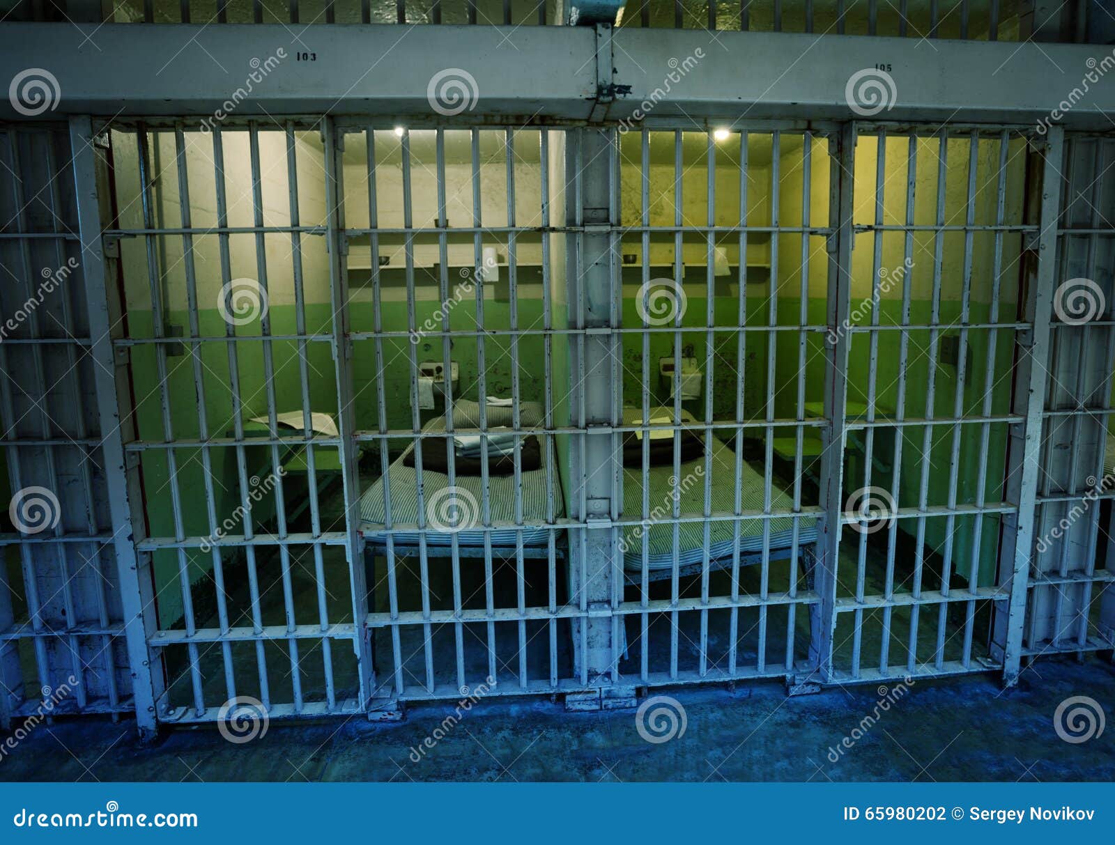 Prison Cell Behind the Bars in America Stock Photo Image of justice