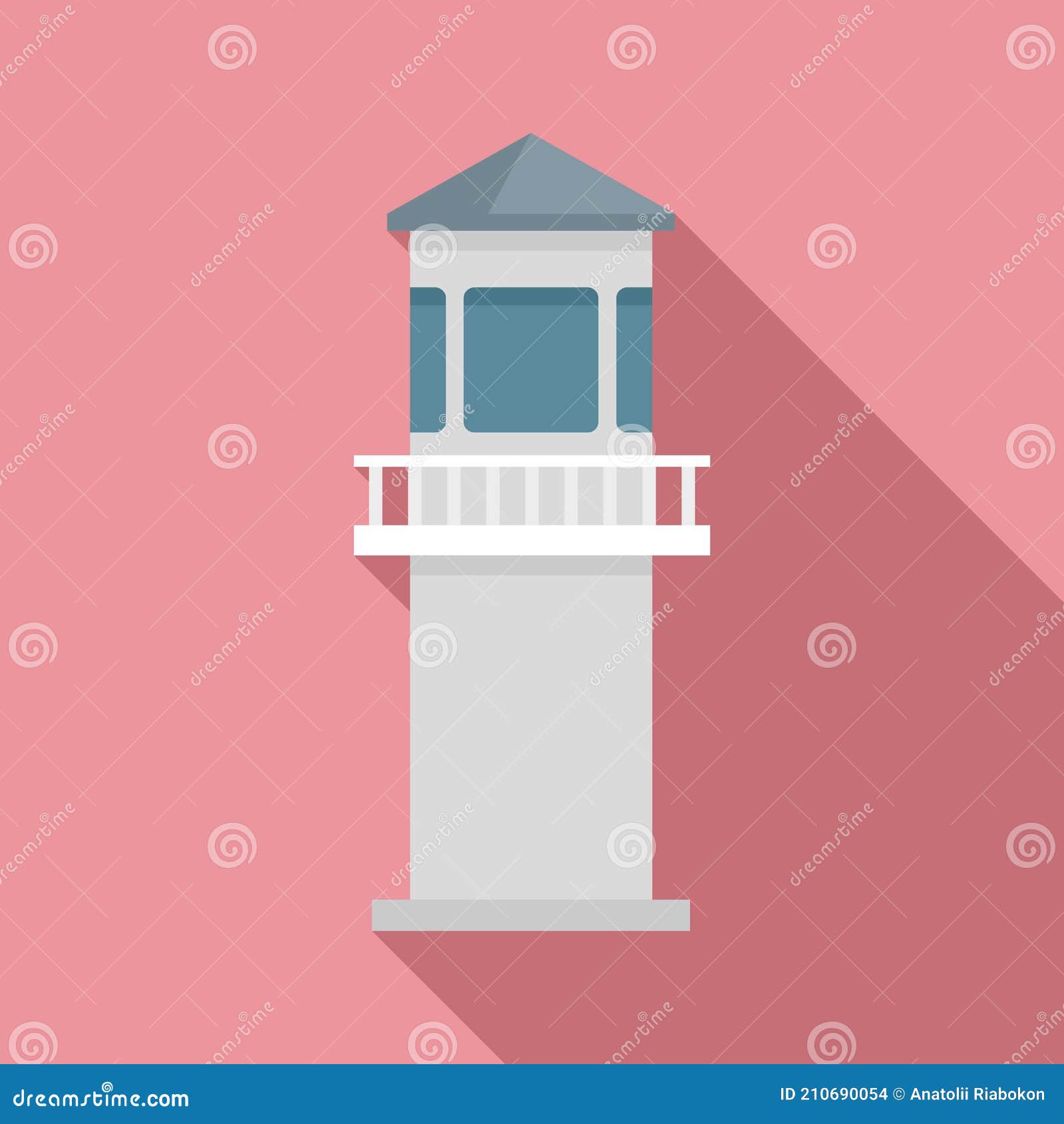 Prison Guard Baton Composition RoyaltyFree Cartoon
