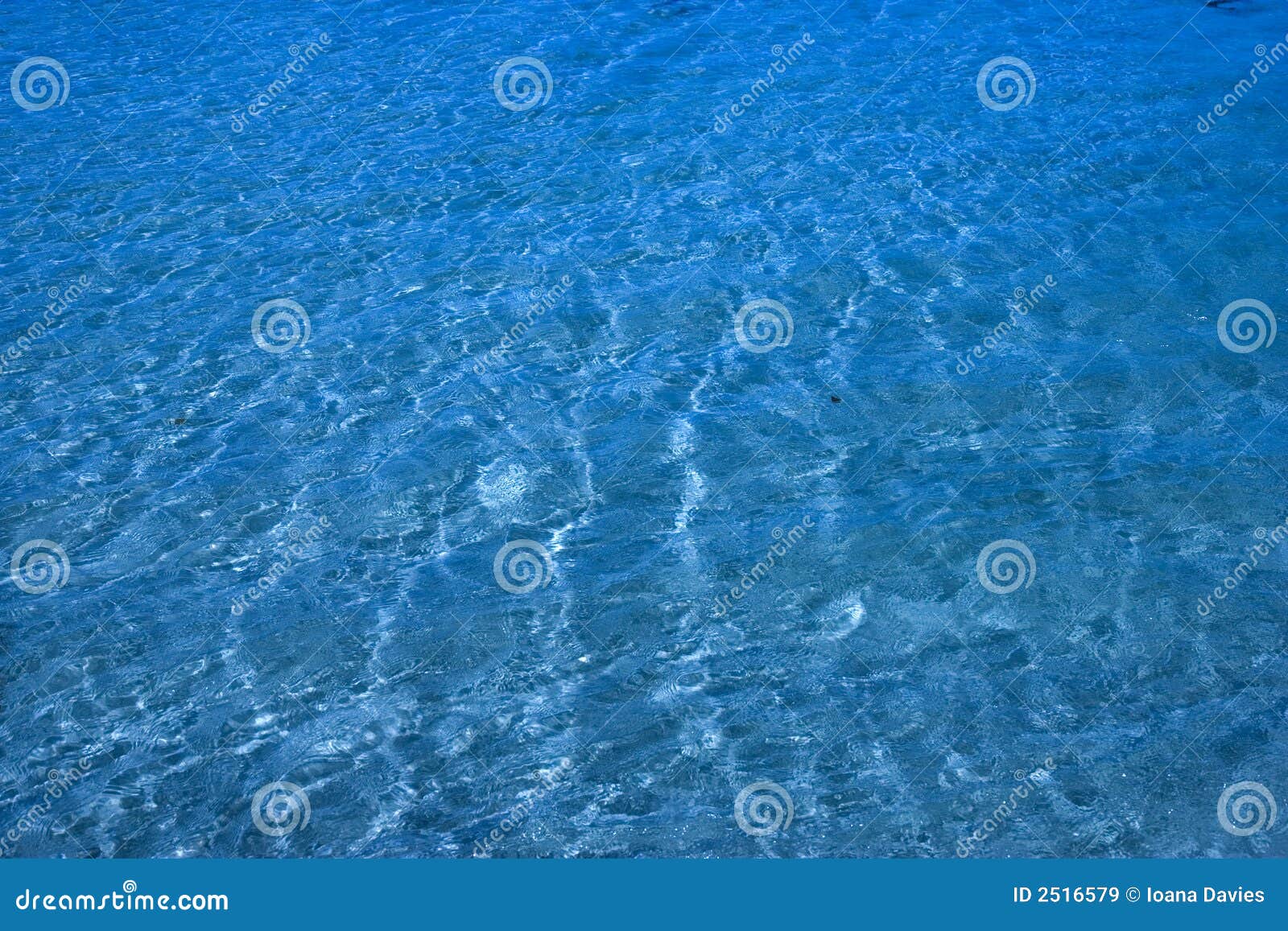 pristine ocean water over sand