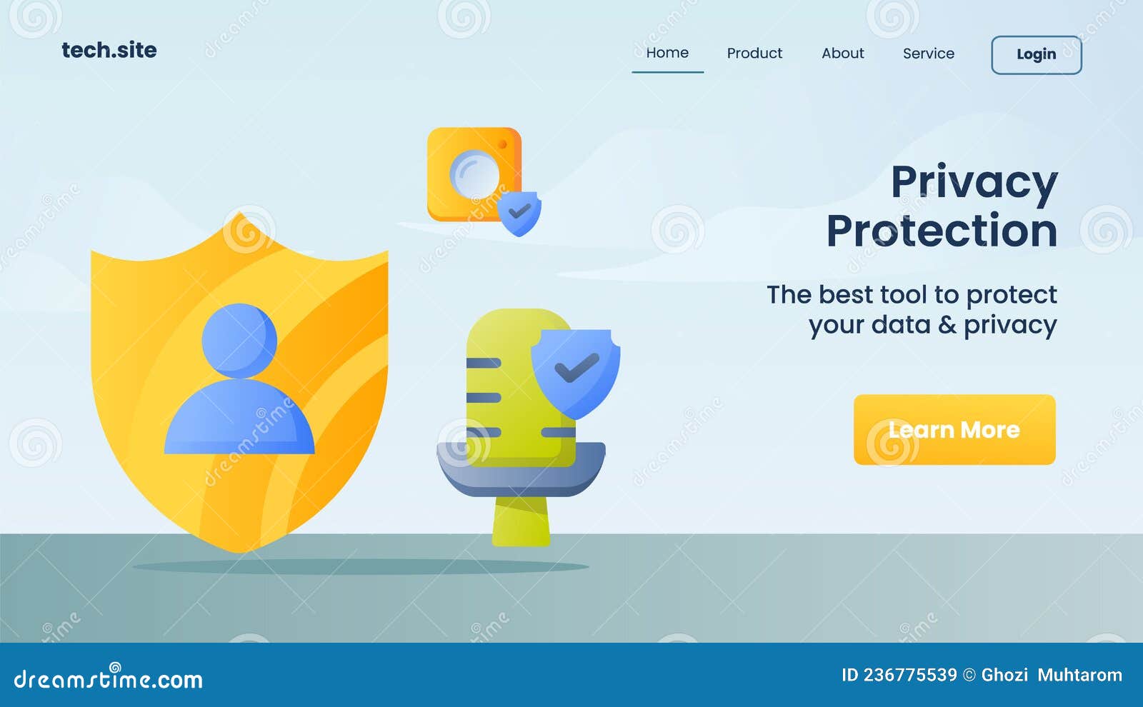 Privacy Protection Security Protection Technology Concept for
