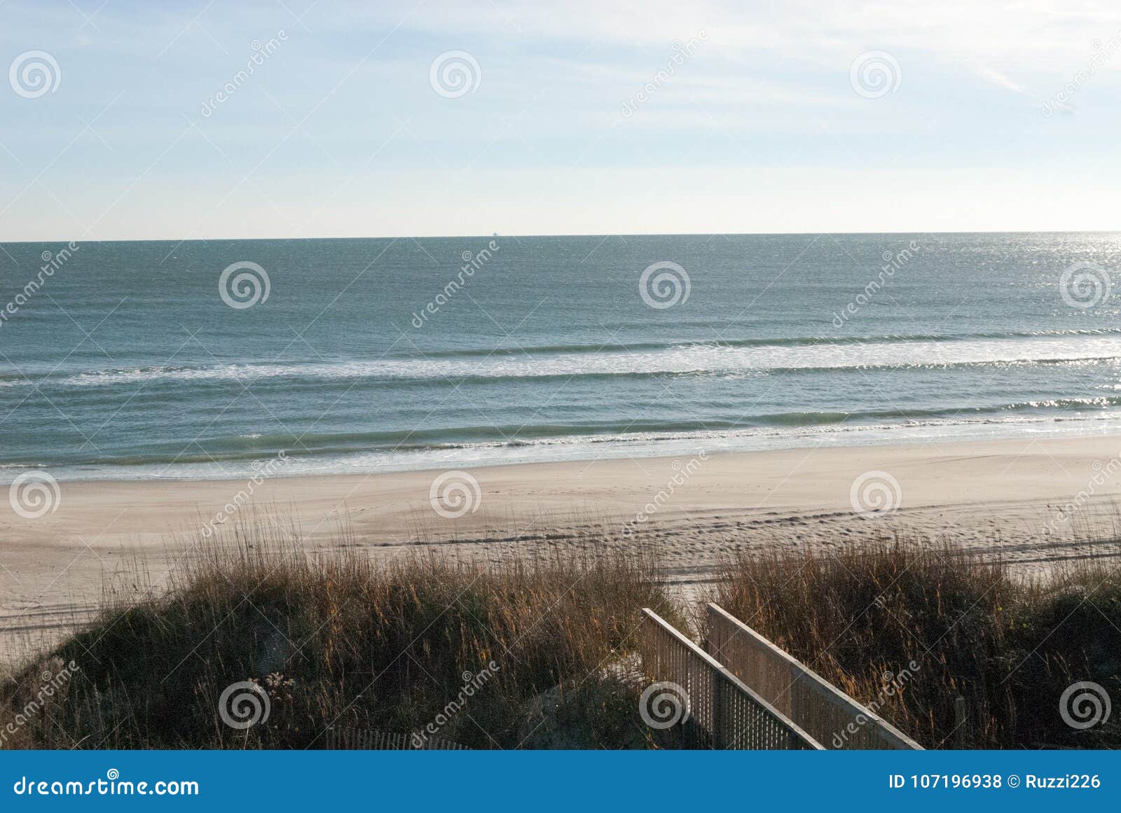 A Private Beach In North Carolina Stock Photo Image Of High