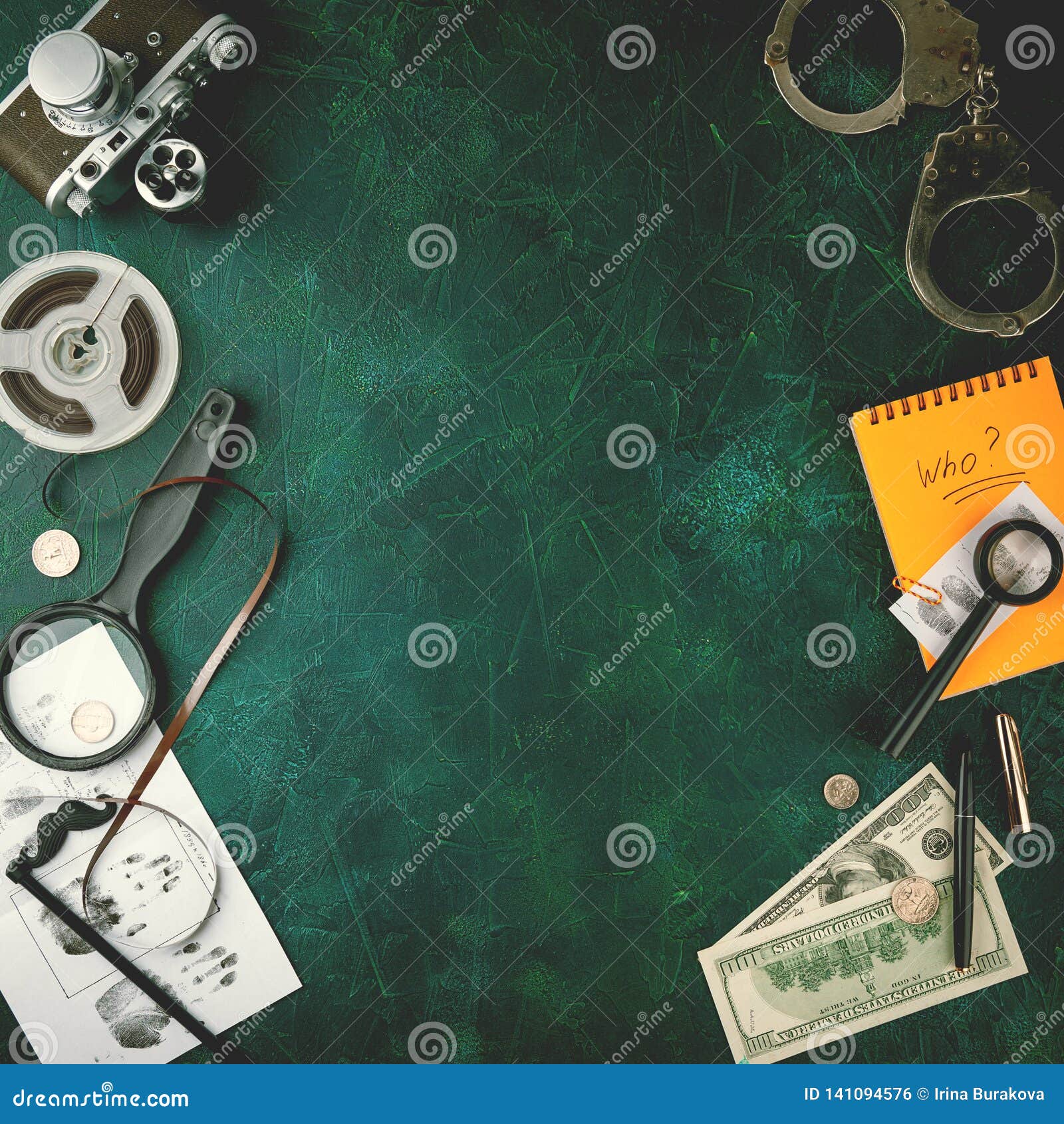 Private Detective Tools stock photo. Image of document 141094576