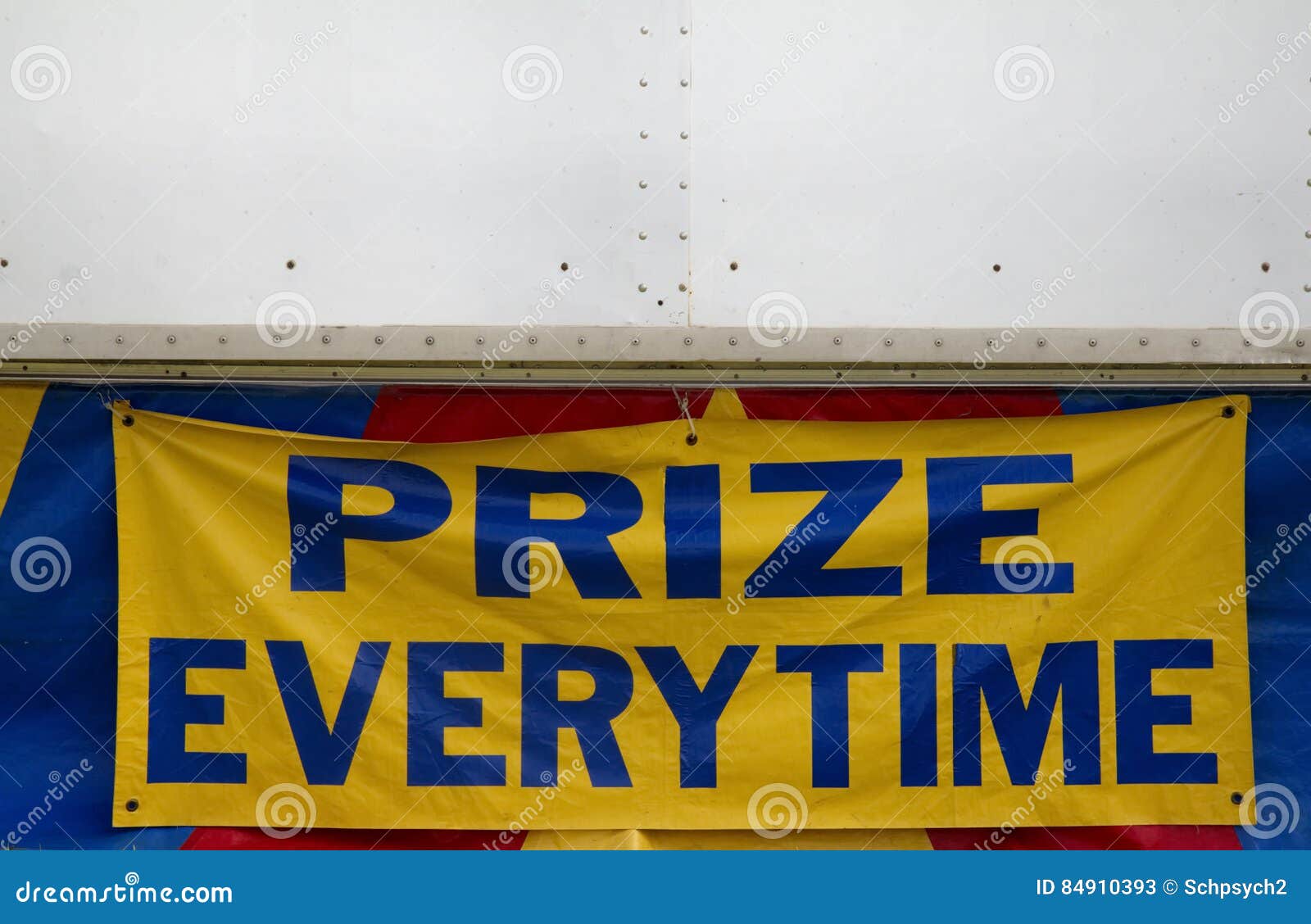 Prize Every Time Sign stock image. Image of space, carnival - 84910393