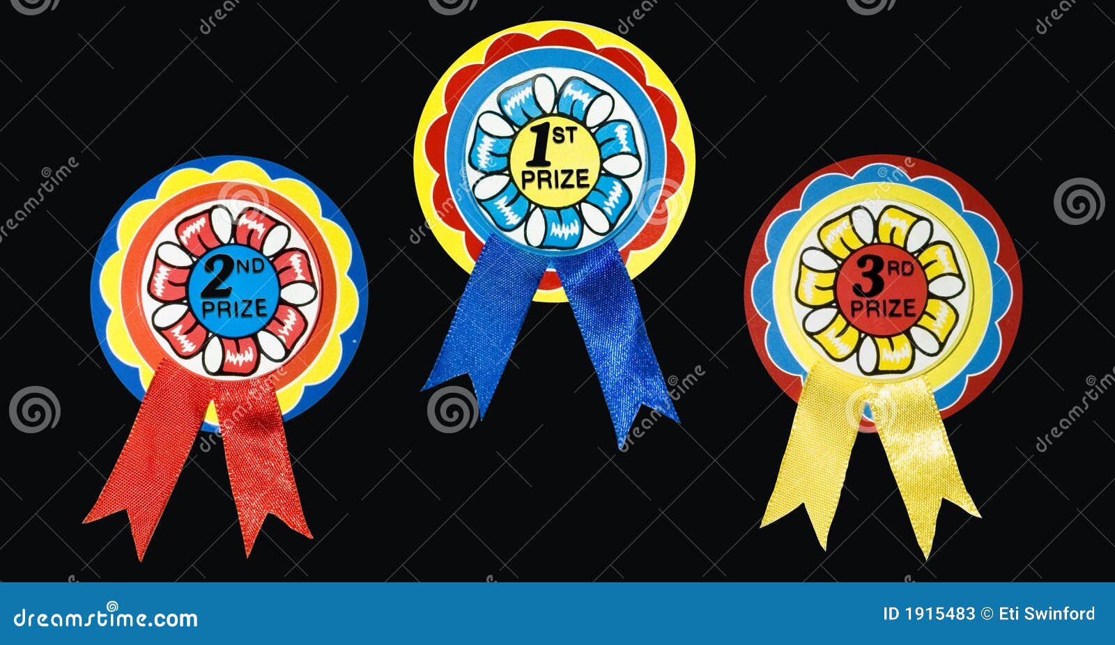 Prize ribbons stock image. Image of sporting, round, colorful 1915483