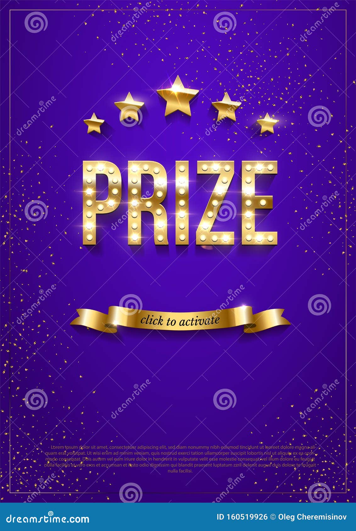 prize winning web banner  template