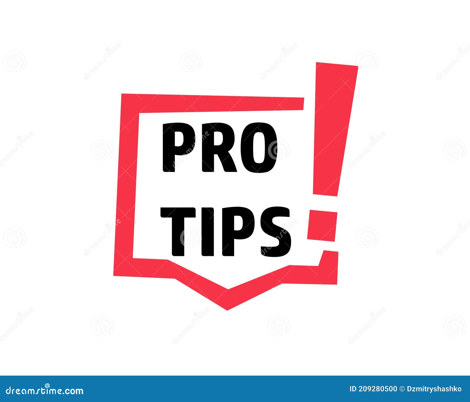 pro tips sign icon. clipart image