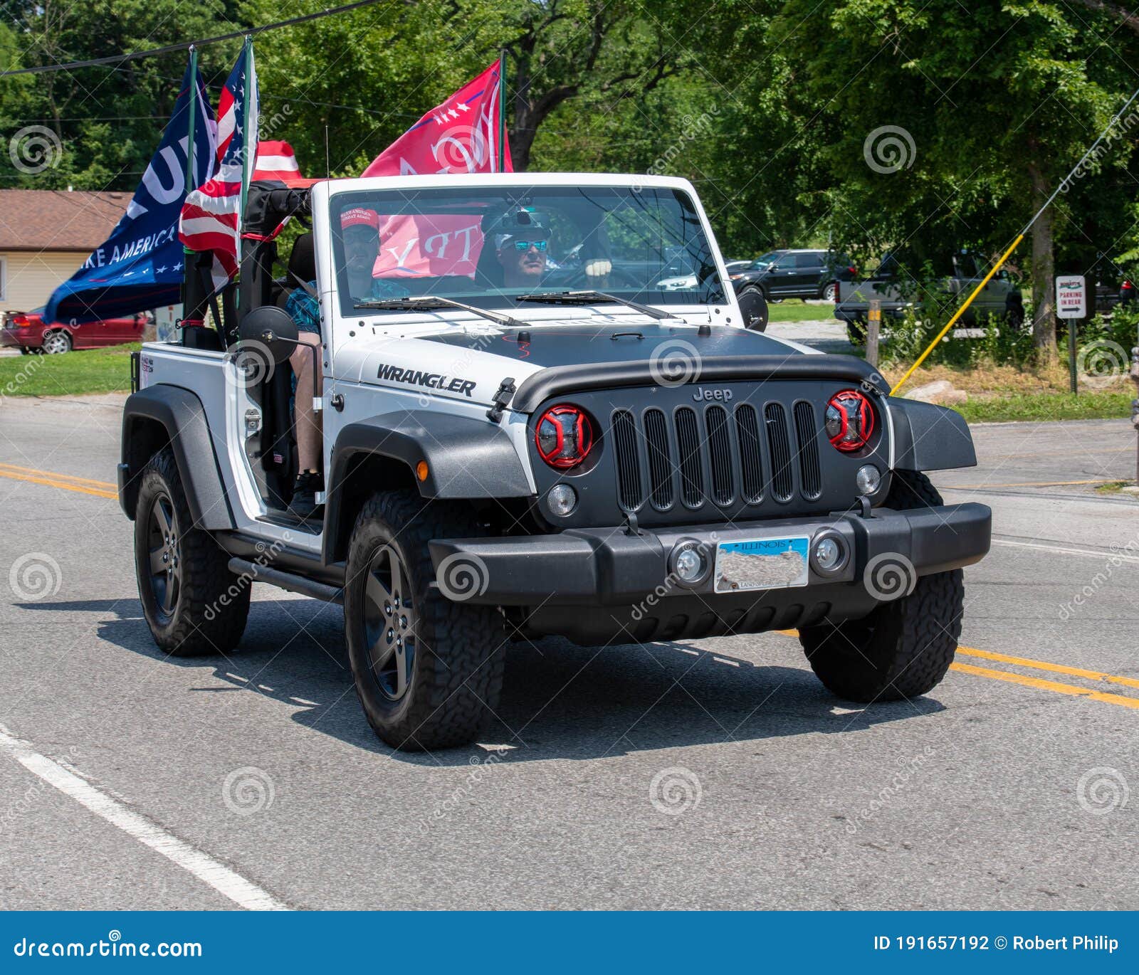 Pro Trump Boat Parade Men in a Jeep Wrangler Display Patriotic Flags in  Support of President Trump Editorial Photography - Image of patriotic,  flags: 191657192