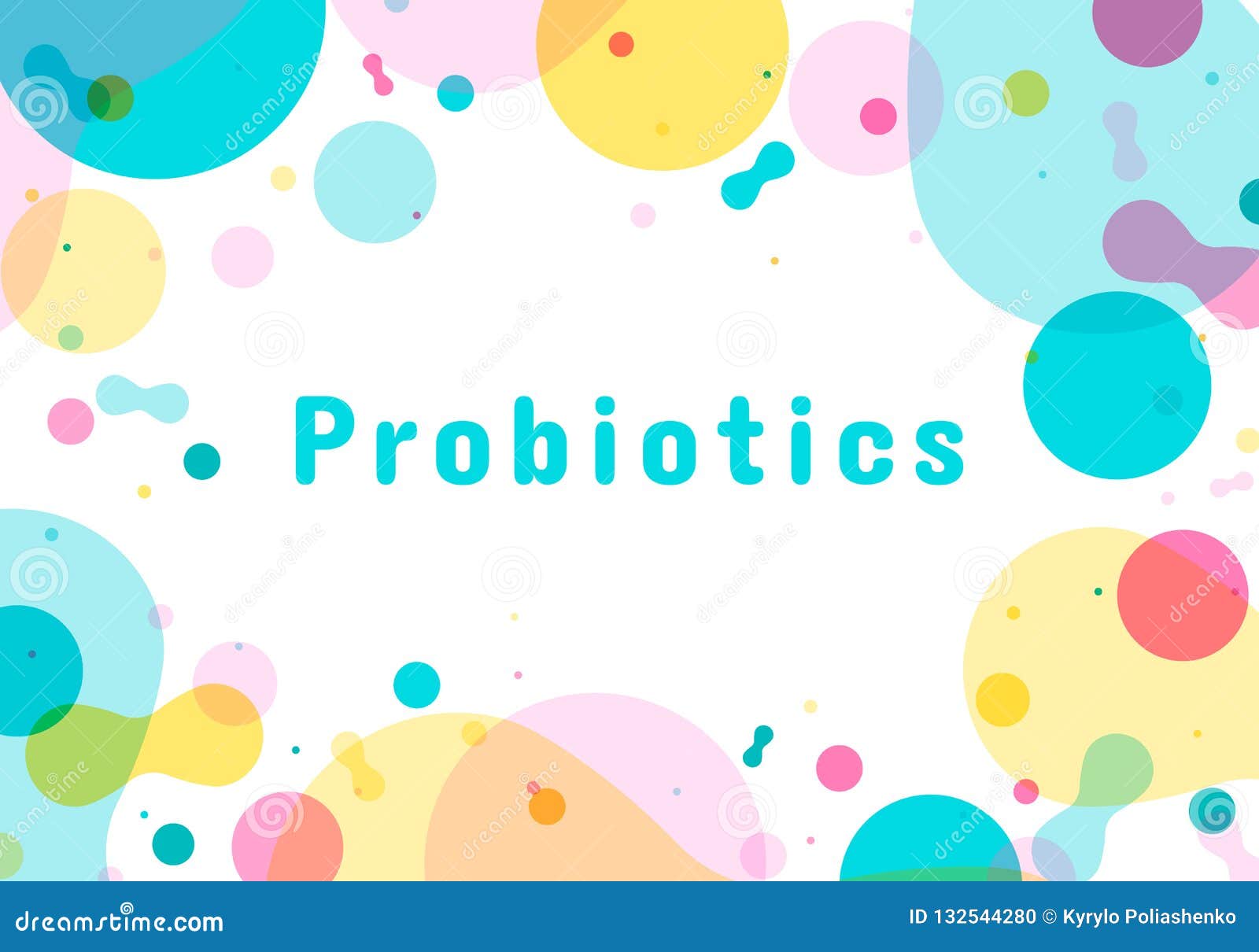 Probiotics bacteria logo. stock illustration. Illustration of