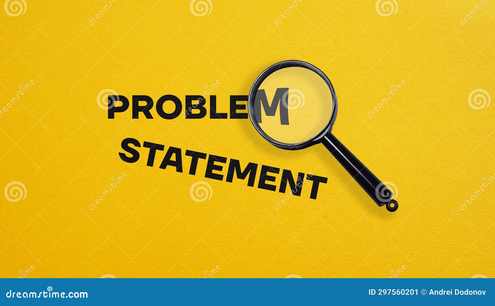 Problem Statement is Shown Using the Text Stock Image Image of