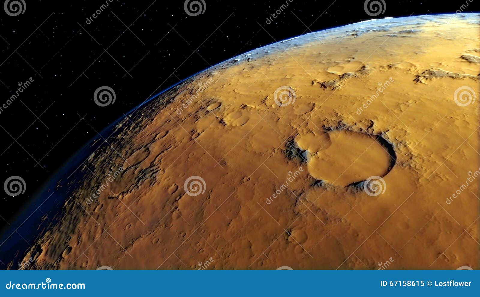 procedural generated image of mars