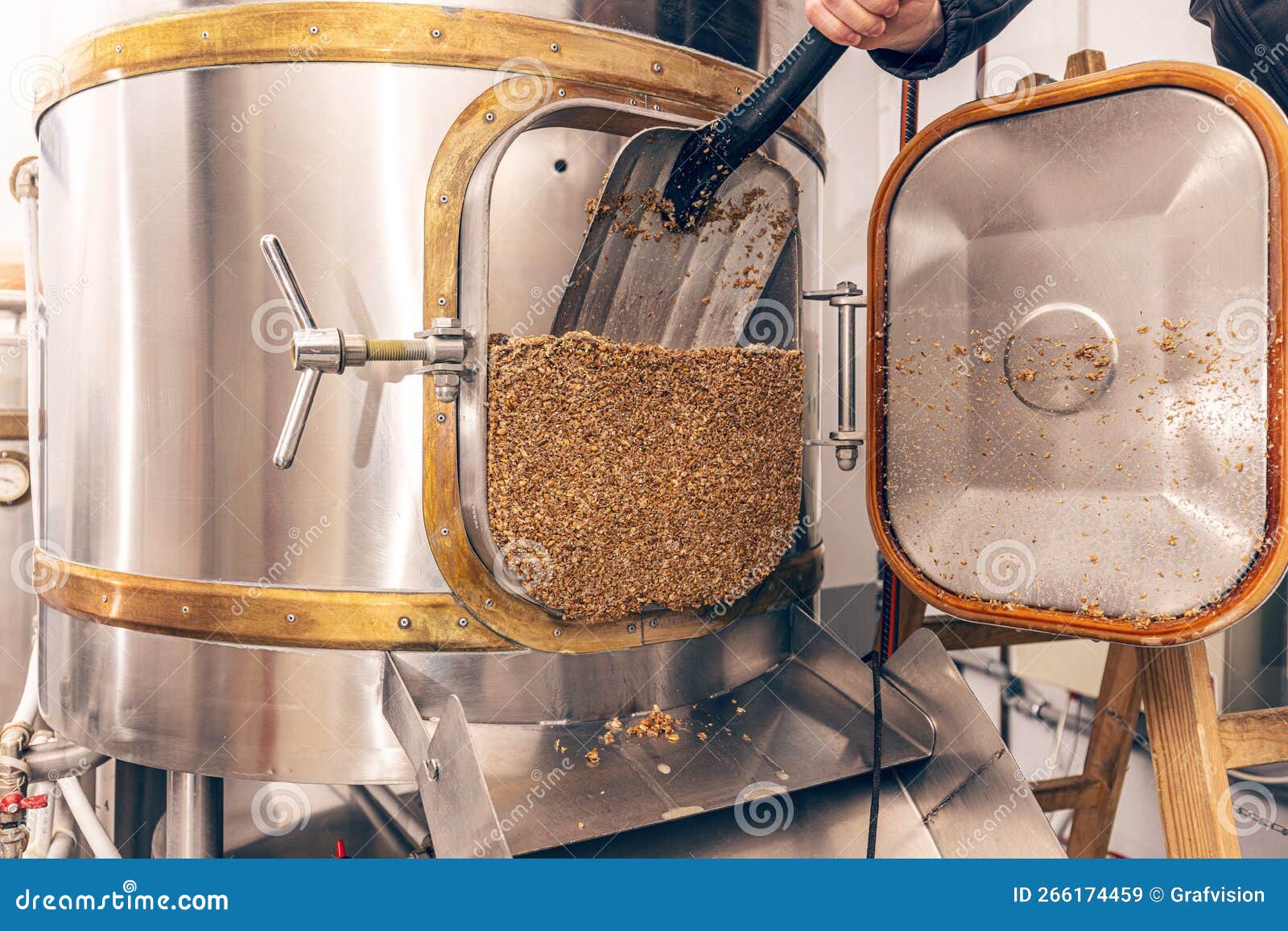 Process of Brewing Grain of Barley Stock Image Image of preparing
