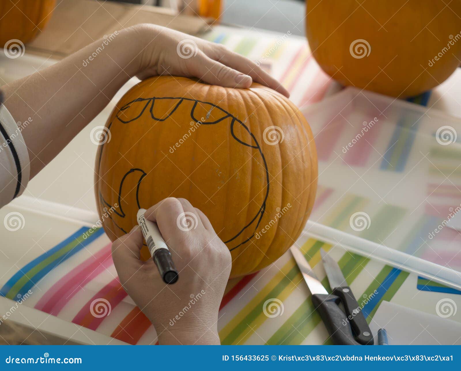 Pumpkin Carving Process