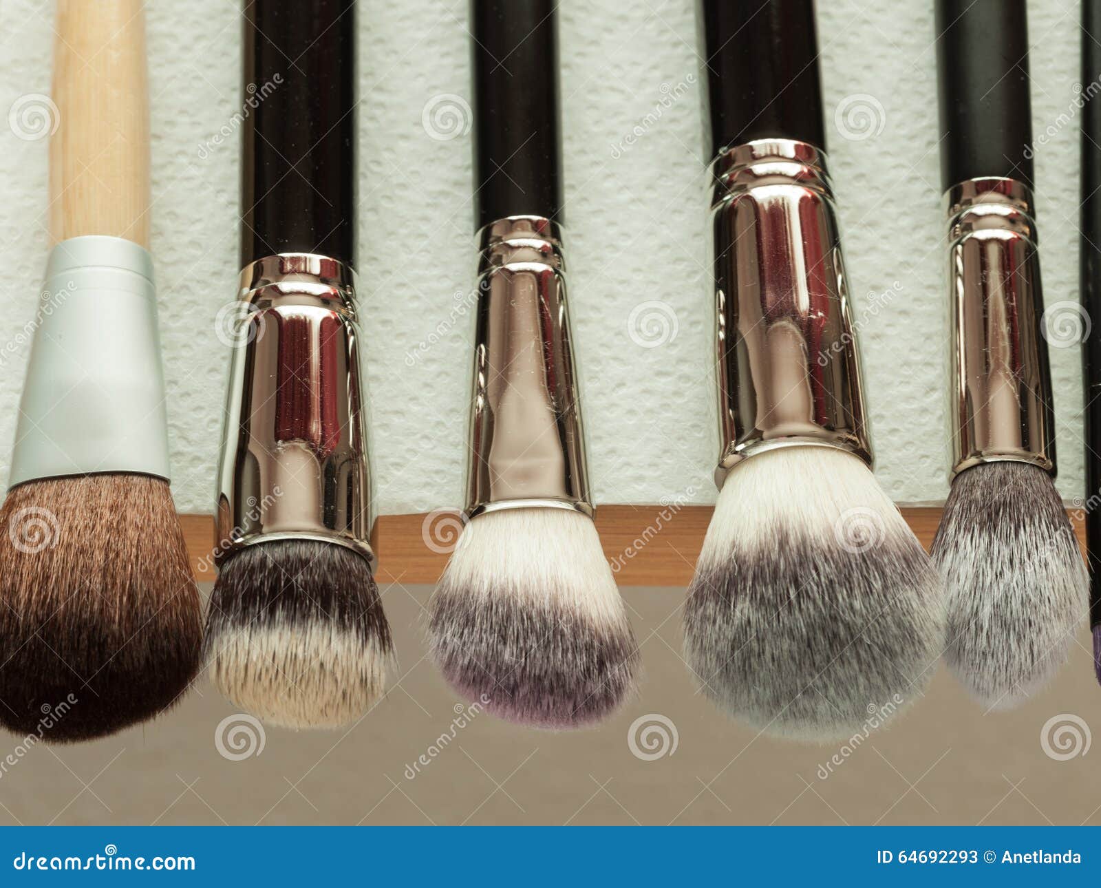 Process of Cleaning Drying Makeup Brushes Stock Image Image of wash