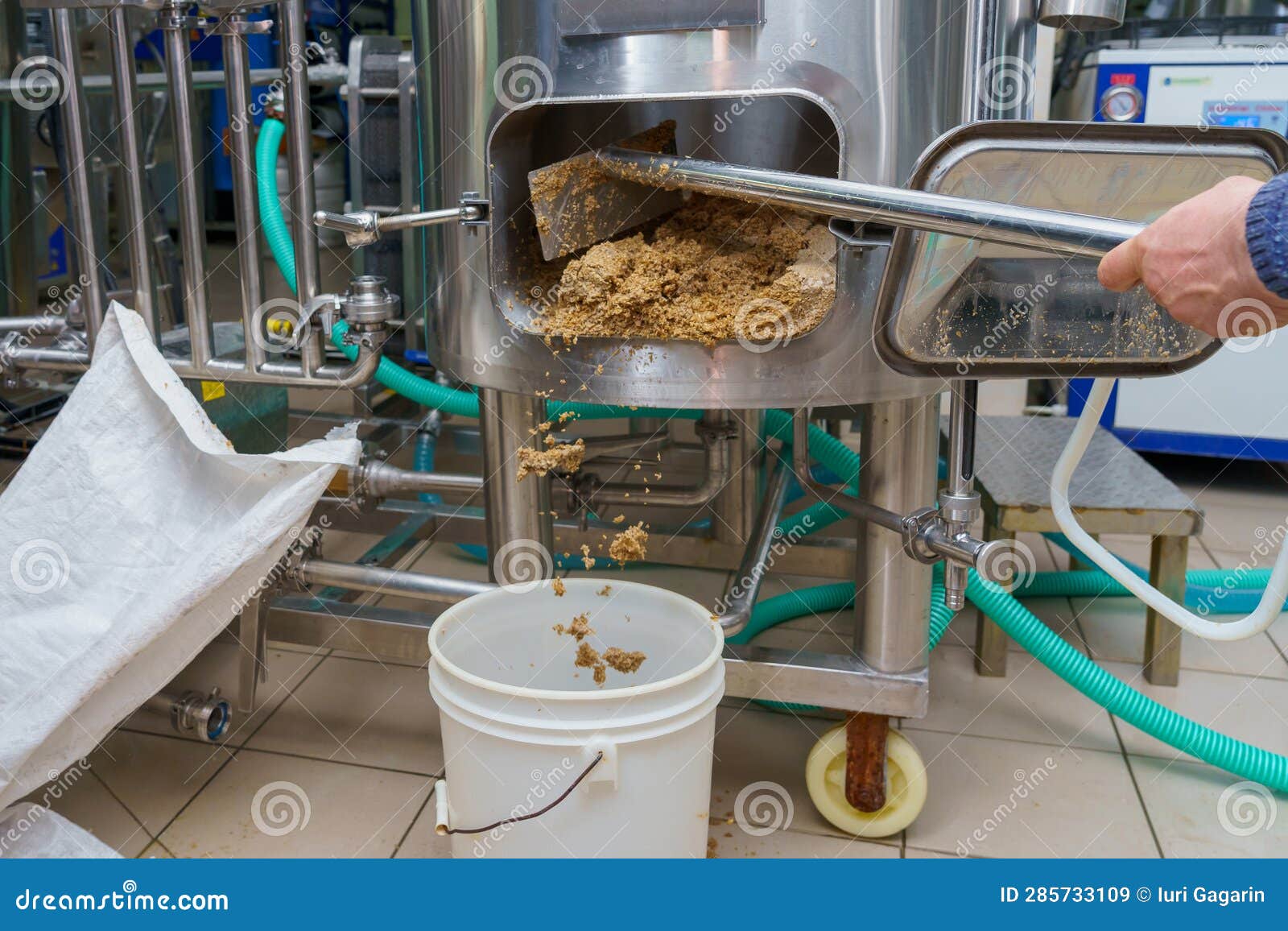 The Process of Cleaning Up Beer Production Waste at the Brewery from