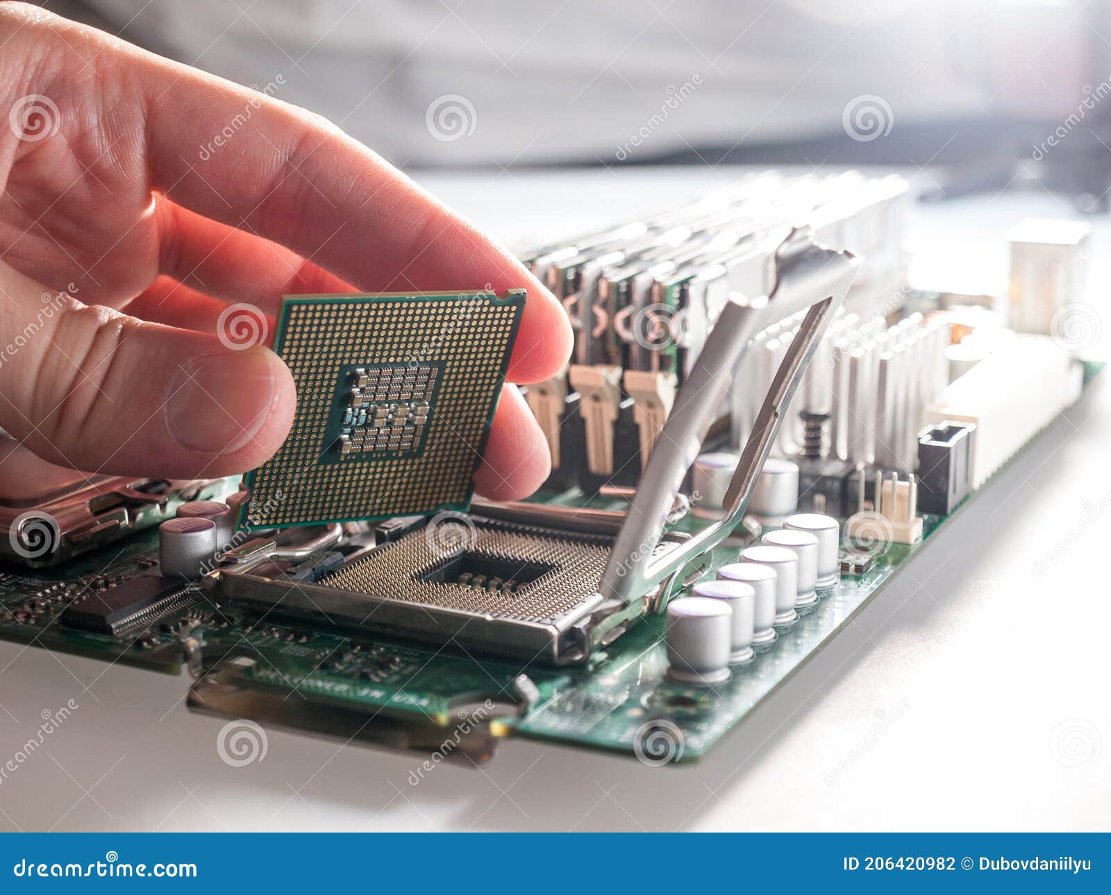 The Process of Connecting the CPU To the Processor Socket on a Modern