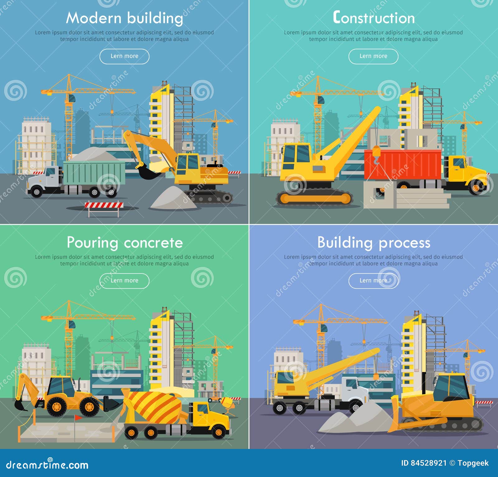 steel building construction process