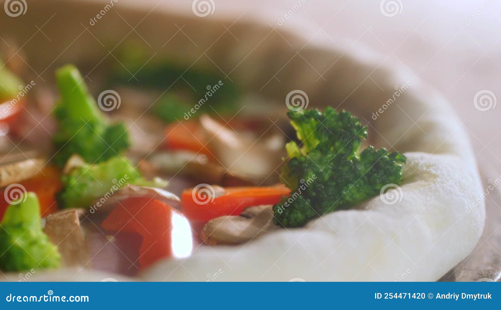 The Process of Cooking Pizza in the Oven. Time Lapse. the Dough Rises