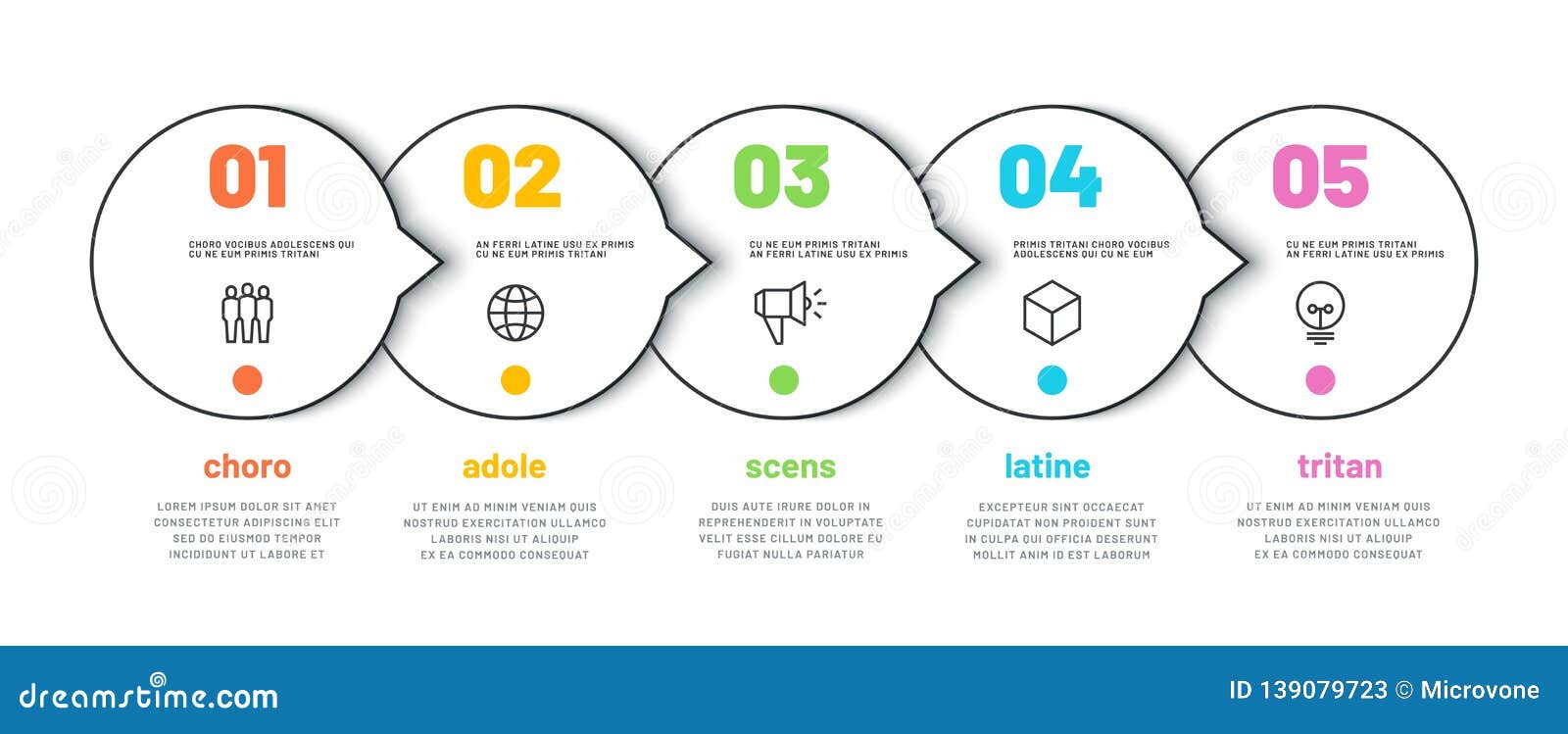 process line infographic. 5 options timeline calendar, organization workflow diagram, number infochart. 