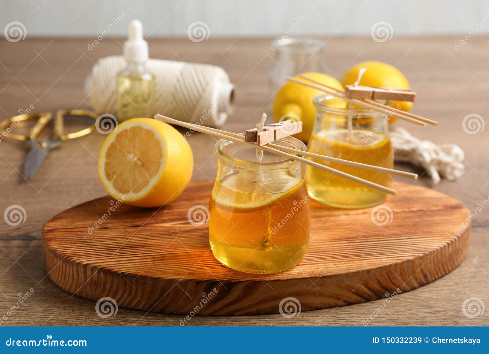 Process of Making Citrus Candles Stock Image Image of cozy, handmade