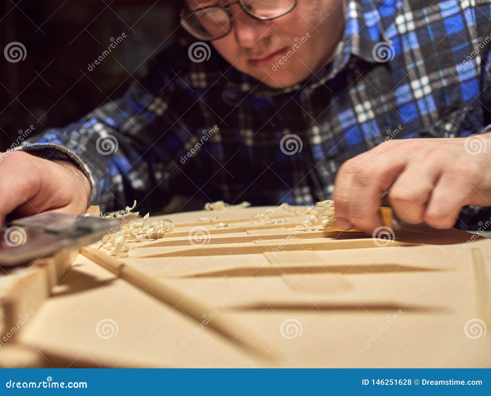 The Process of Making Classical Guitar. Stock Photo - Image of
