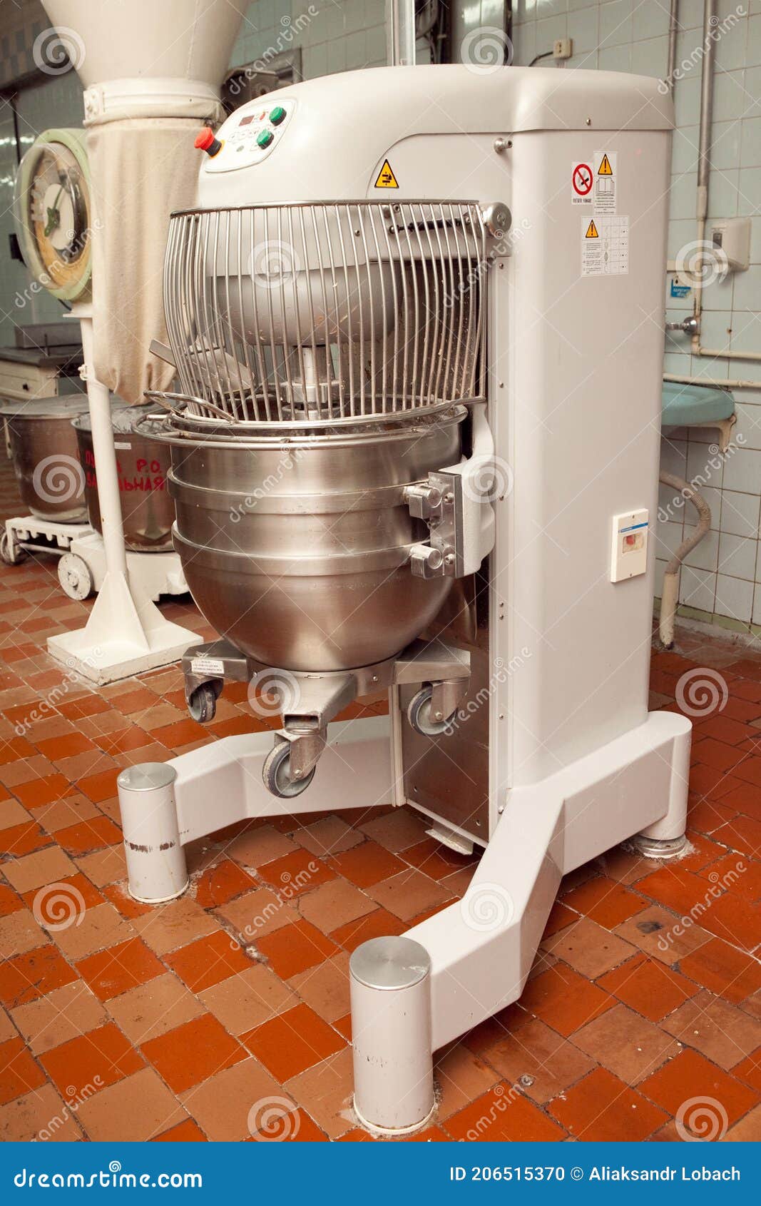 The Process of Making Cookie Dough in an Industrial Kneading Machine at