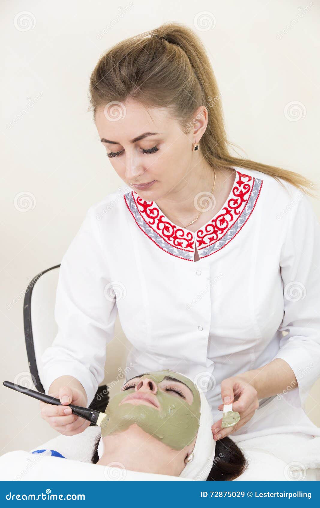 Process Of Massage And Facials Stock Image Image Of People Female 72875029