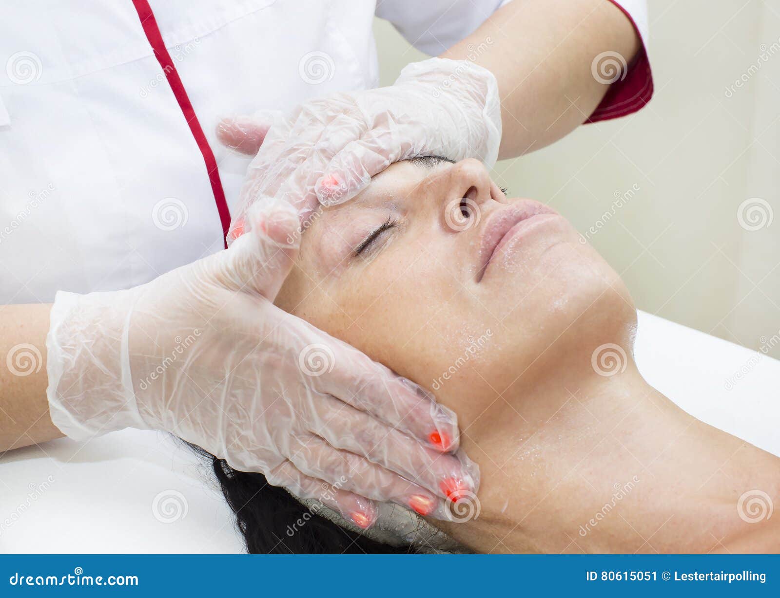 Process Of Massage And Facials Stock Image Image Of Neck Beautiful