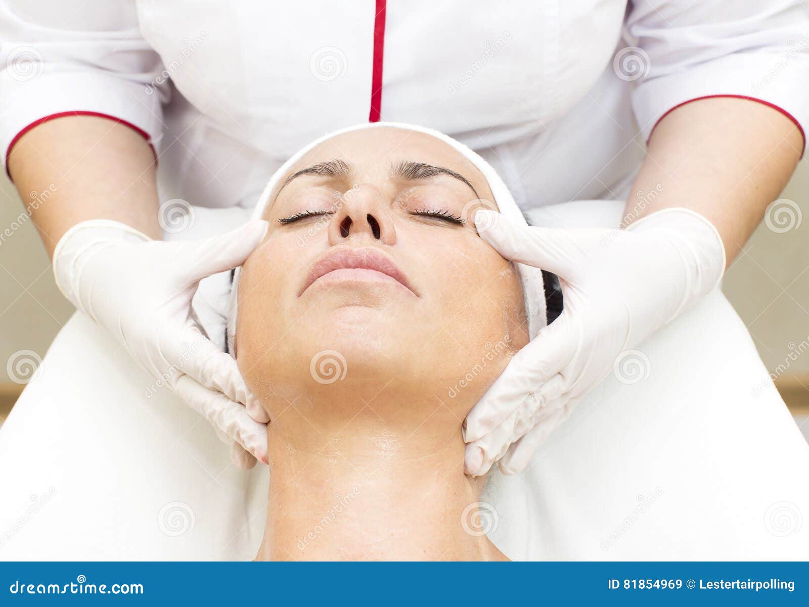 Process Of Massage And Facials Stock Image Image Of Massage Hands 81854969