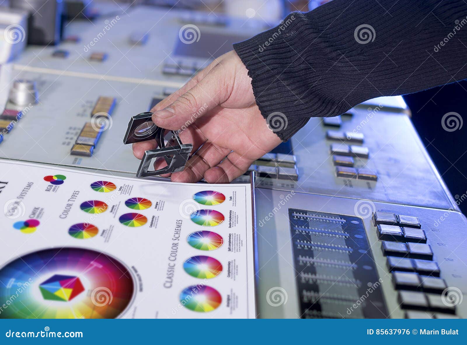 the process of offset printing and color correction