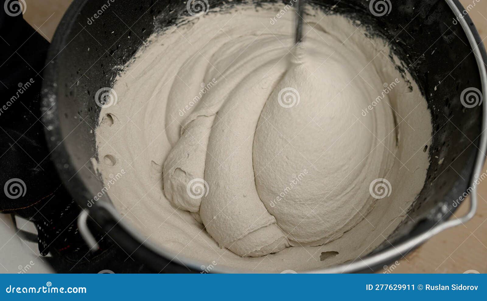 The Process of Preparing Tile Adhesive or Cement Mortar. Mechanical