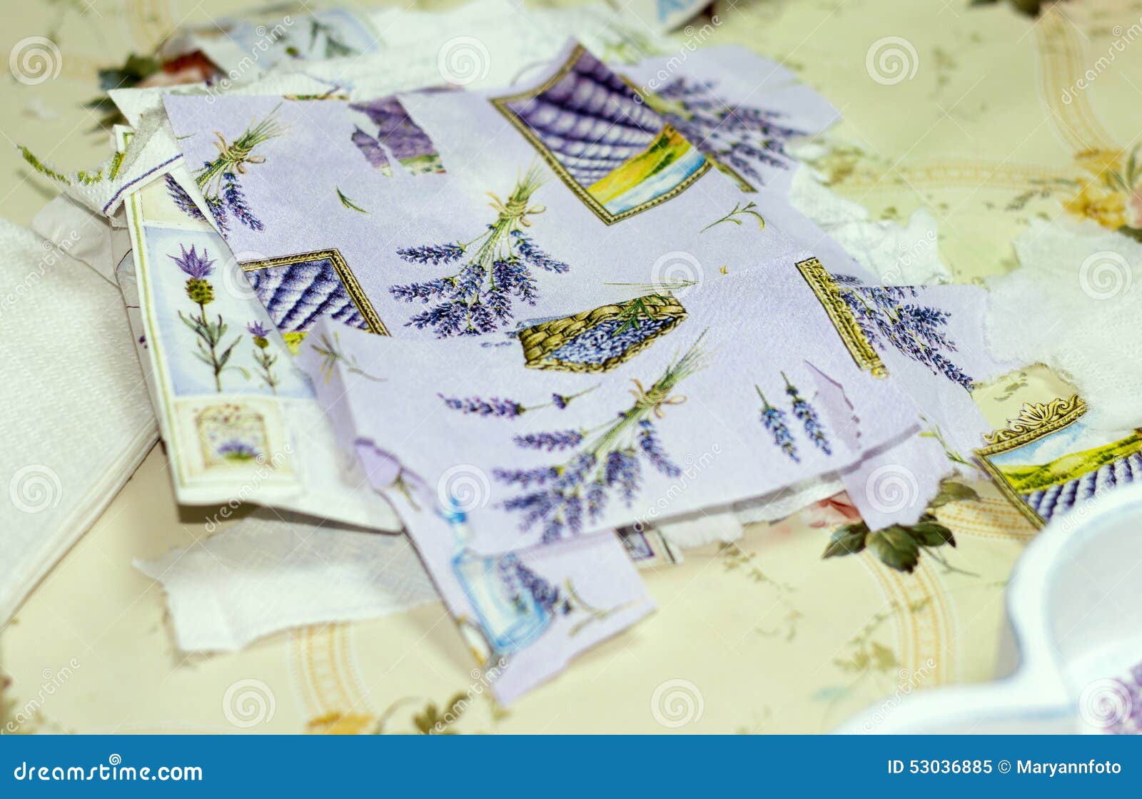 Process in Style a Decoupage Stock Image Image of relax, button 53036885