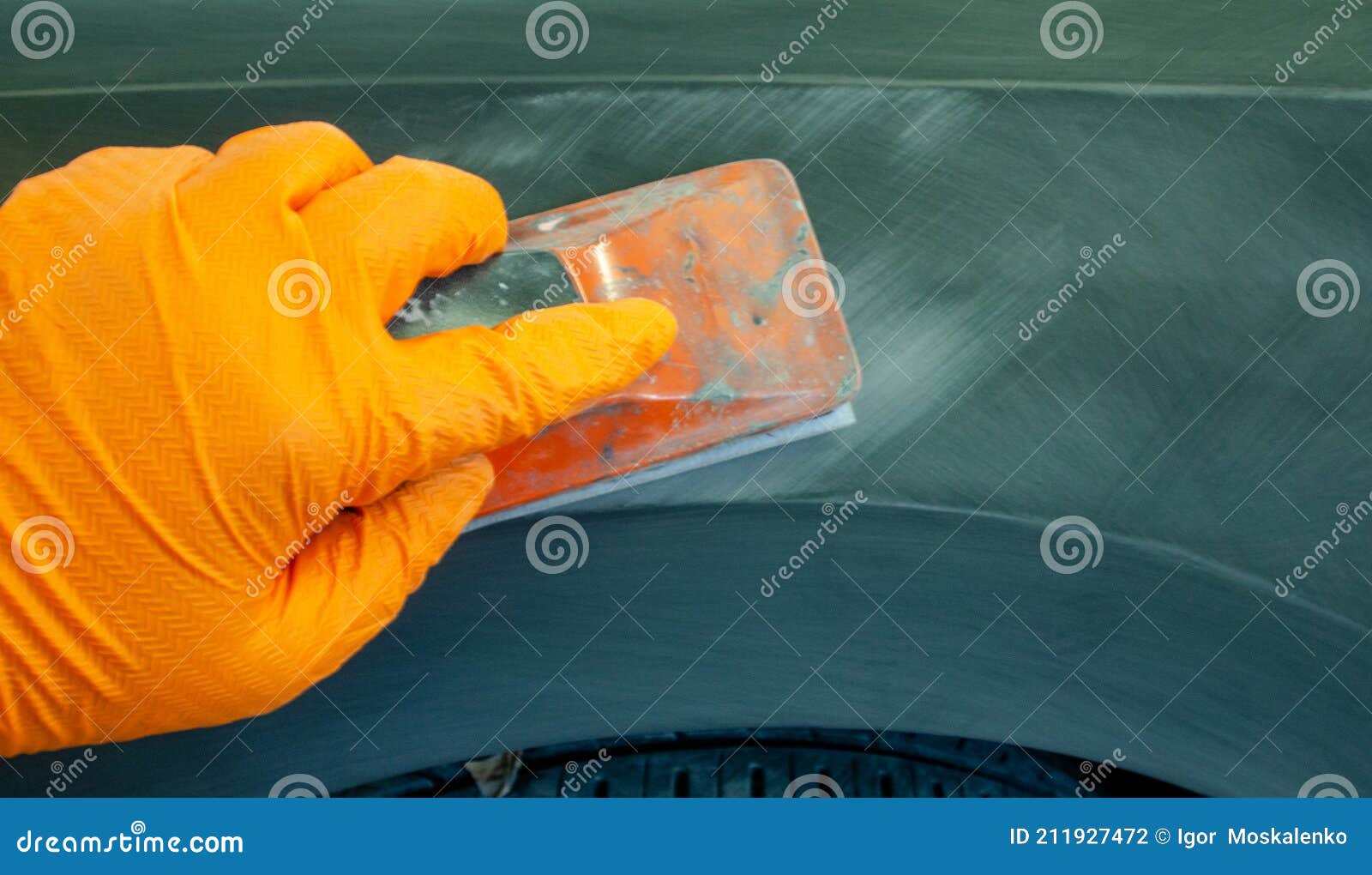 The Process of Treating the Soil with an Abrasive Material Manually