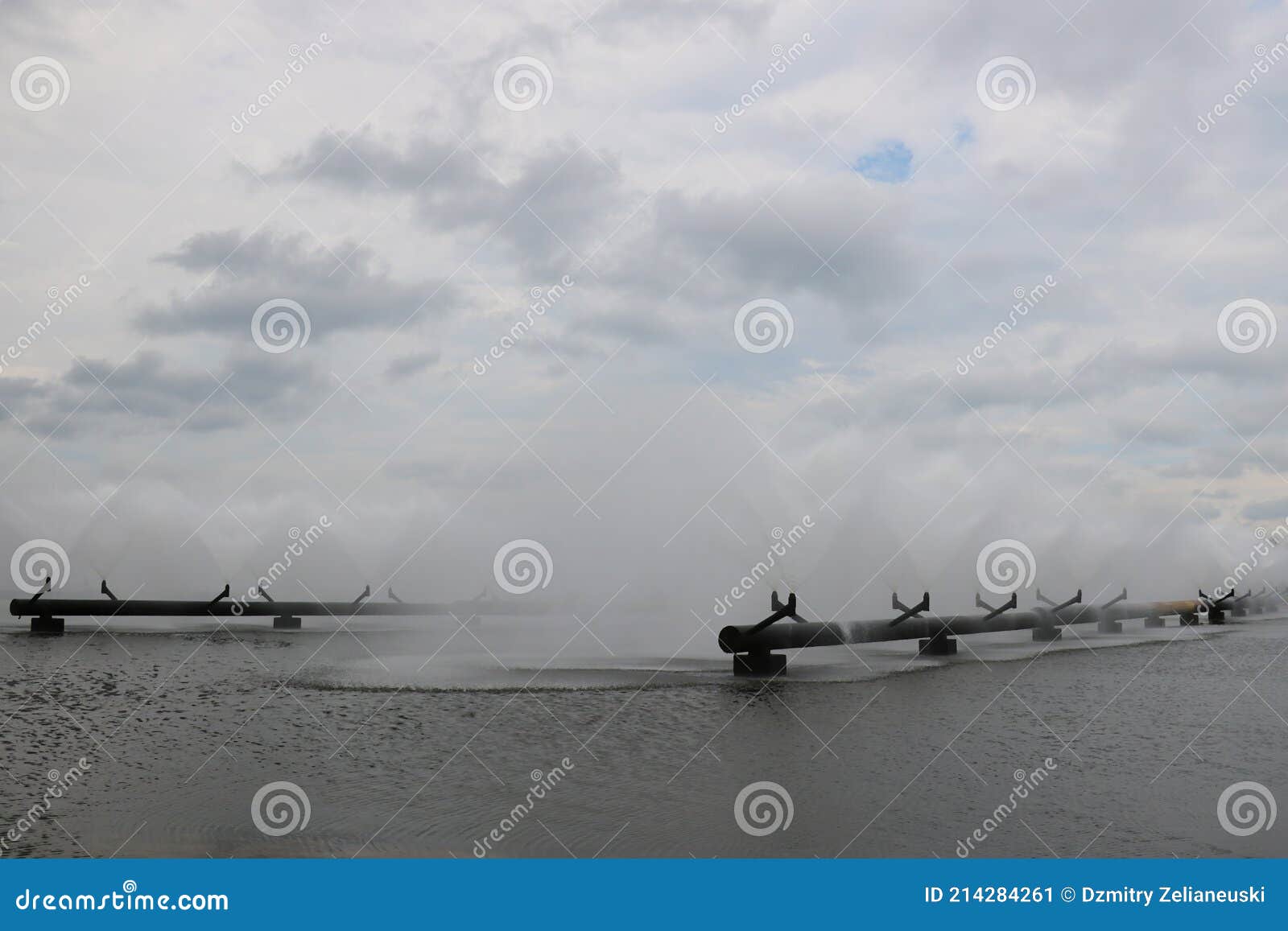 Process Water Cooling System at a Nuclear Power Plant Stock Image