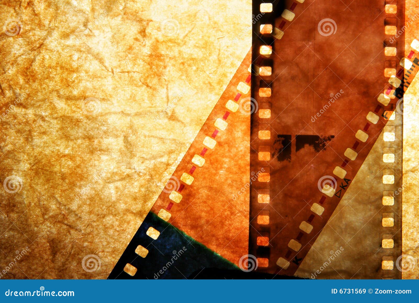 processed film strips
