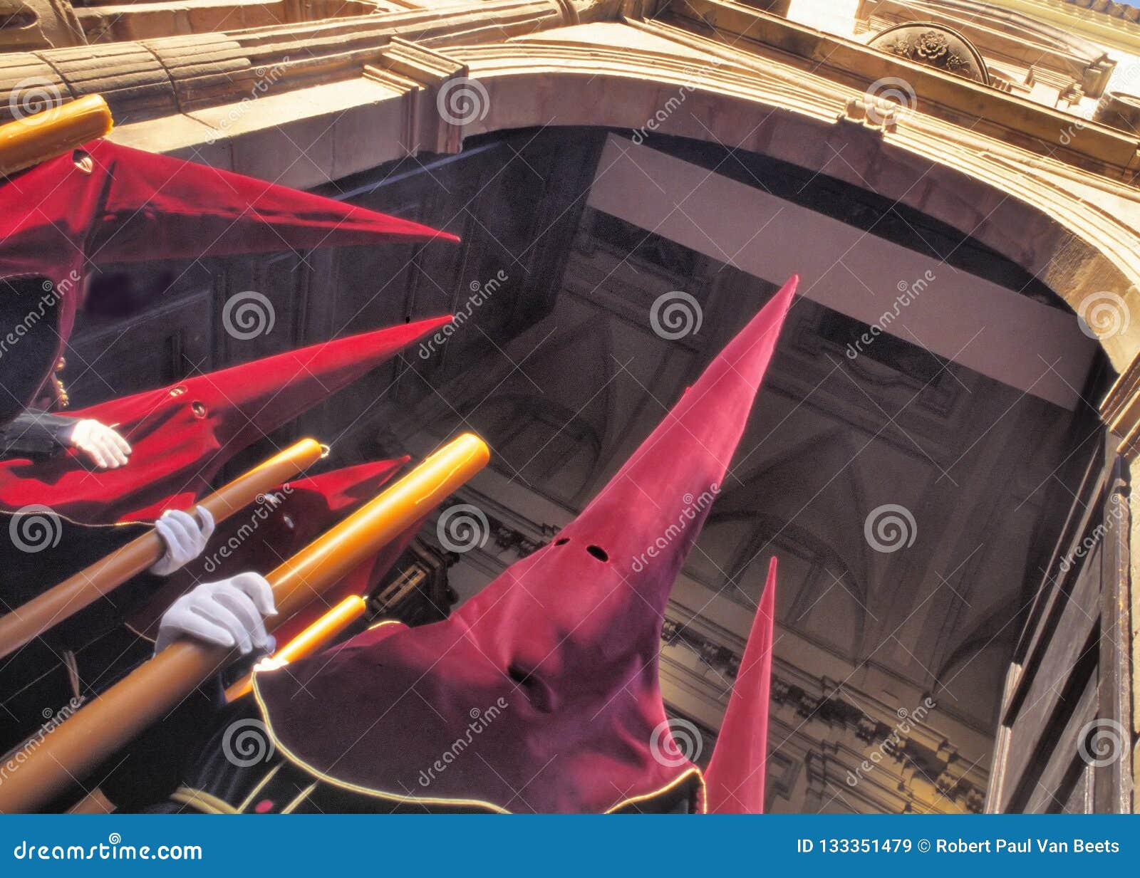 procession during the semana santa in spain