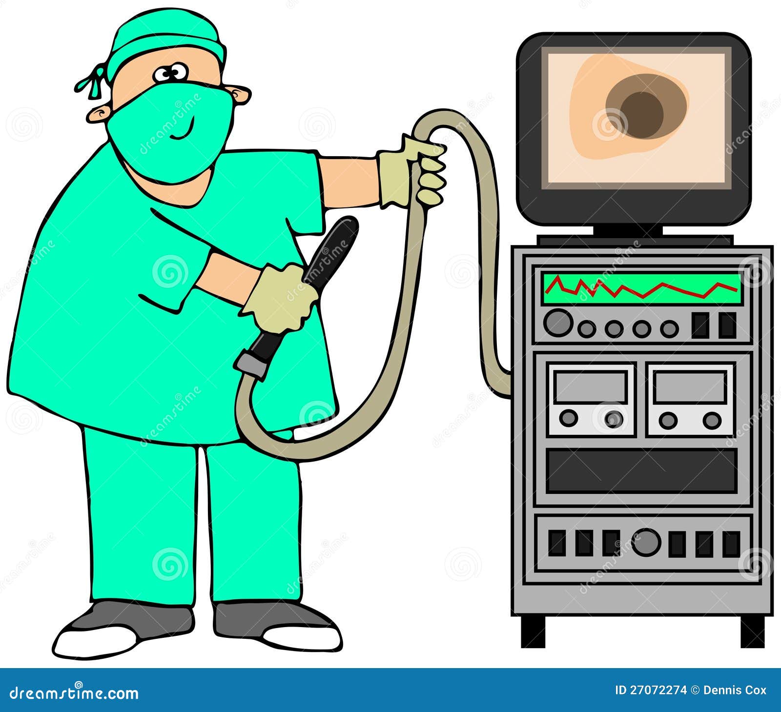 Proctologist stock illustration. Illustration of medical - 27072274