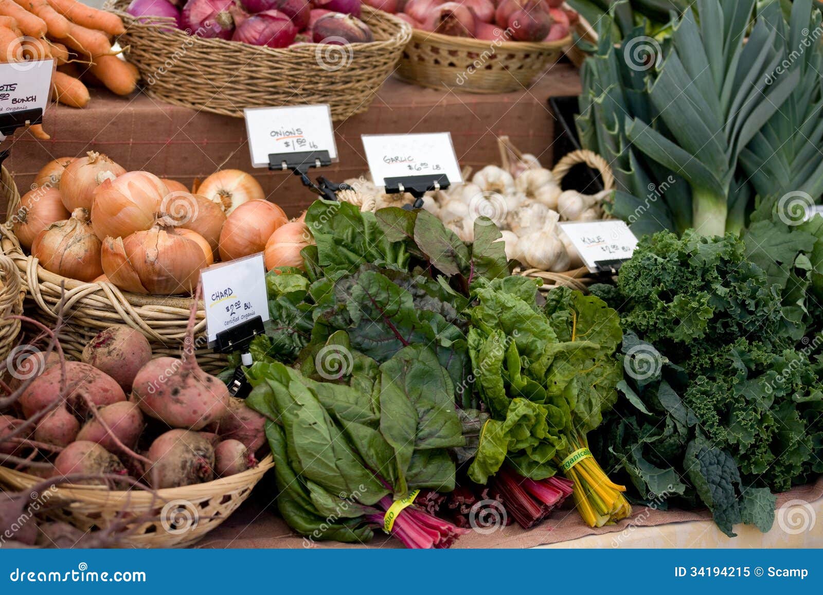 produce at local farmers market