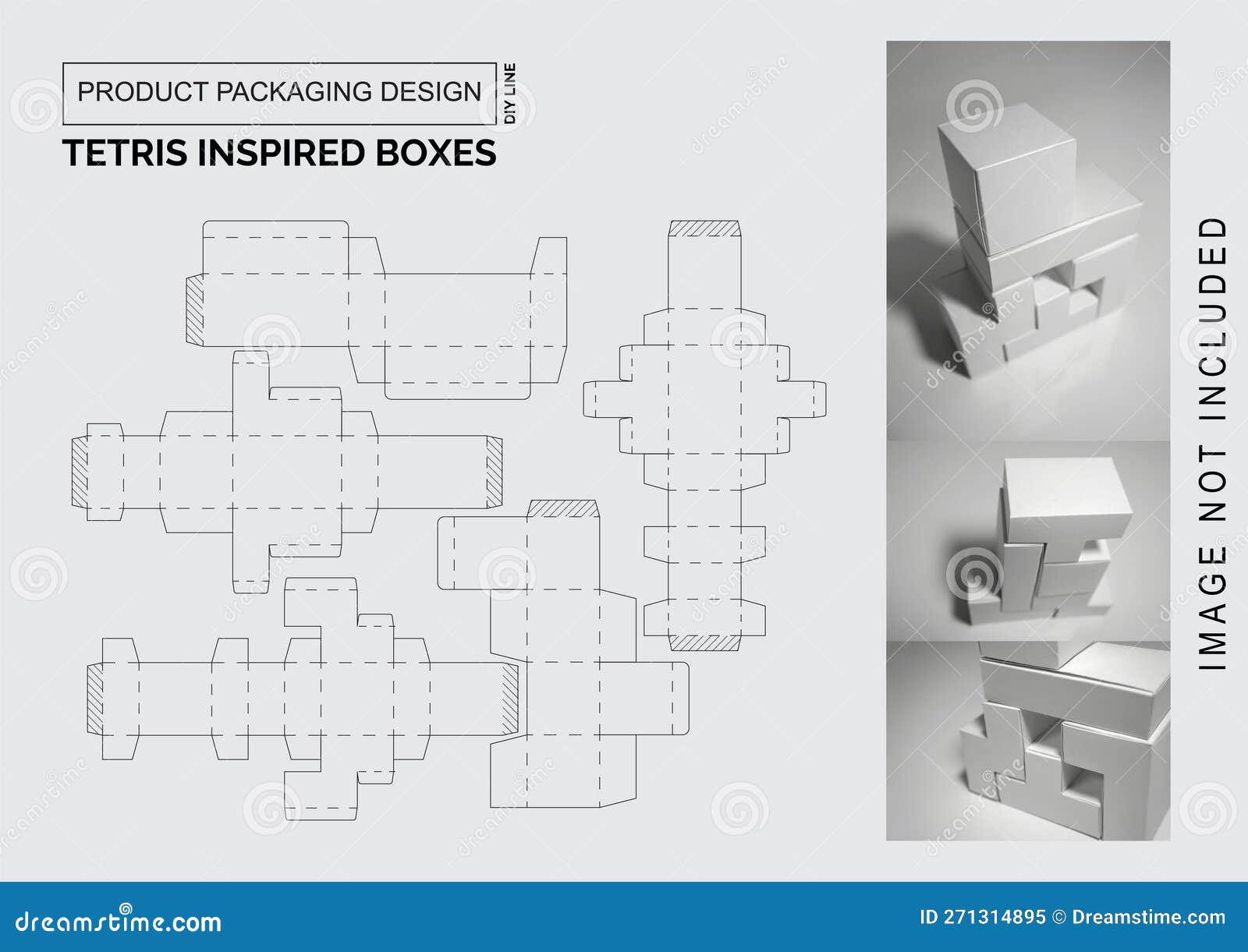 Product Packaging Design Template Stock Illustration Illustration of