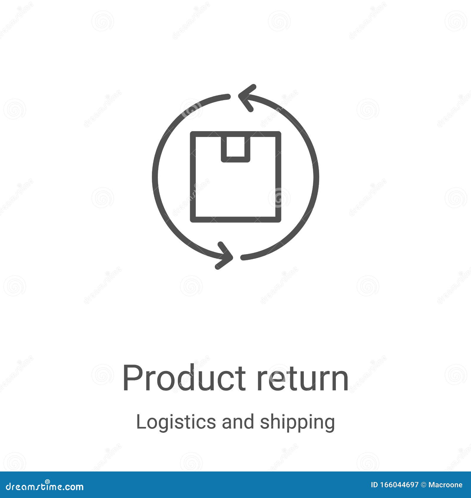product return icon  from logistics and shipping collection. thin line product return outline icon  .
