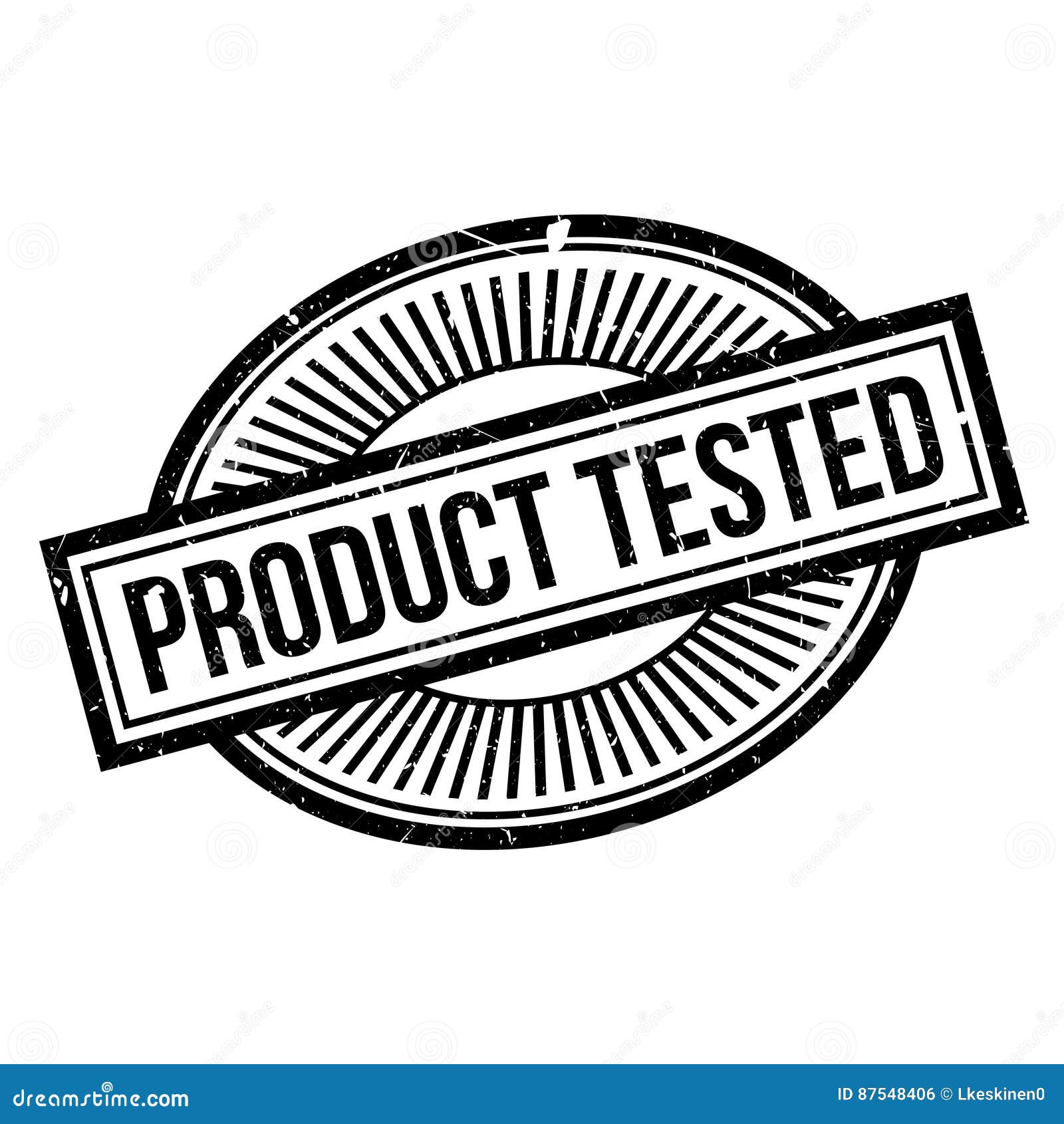 product tested rubber stamp