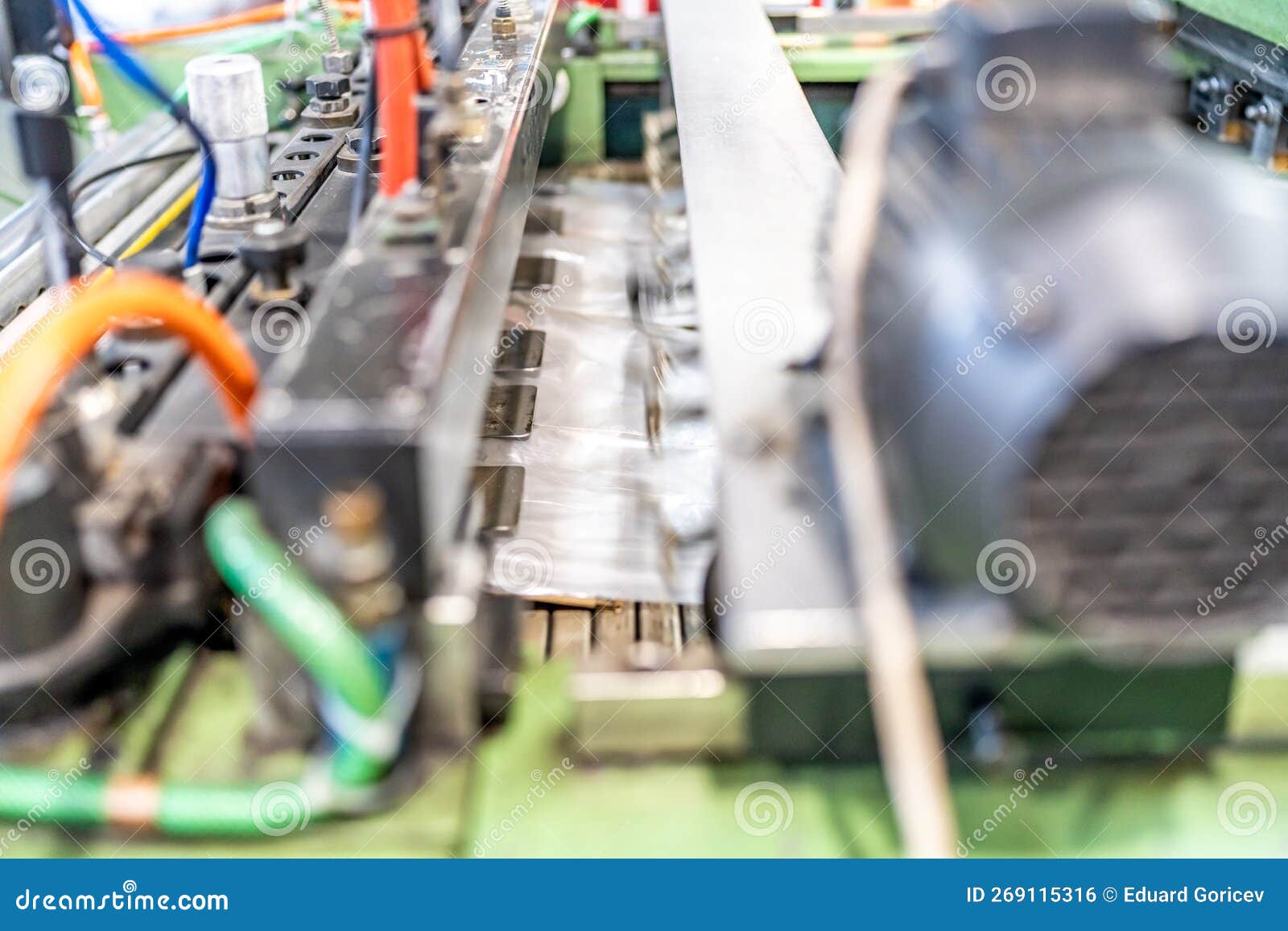 Production of Plastic Bags in the Factory Stock Photo Image of film