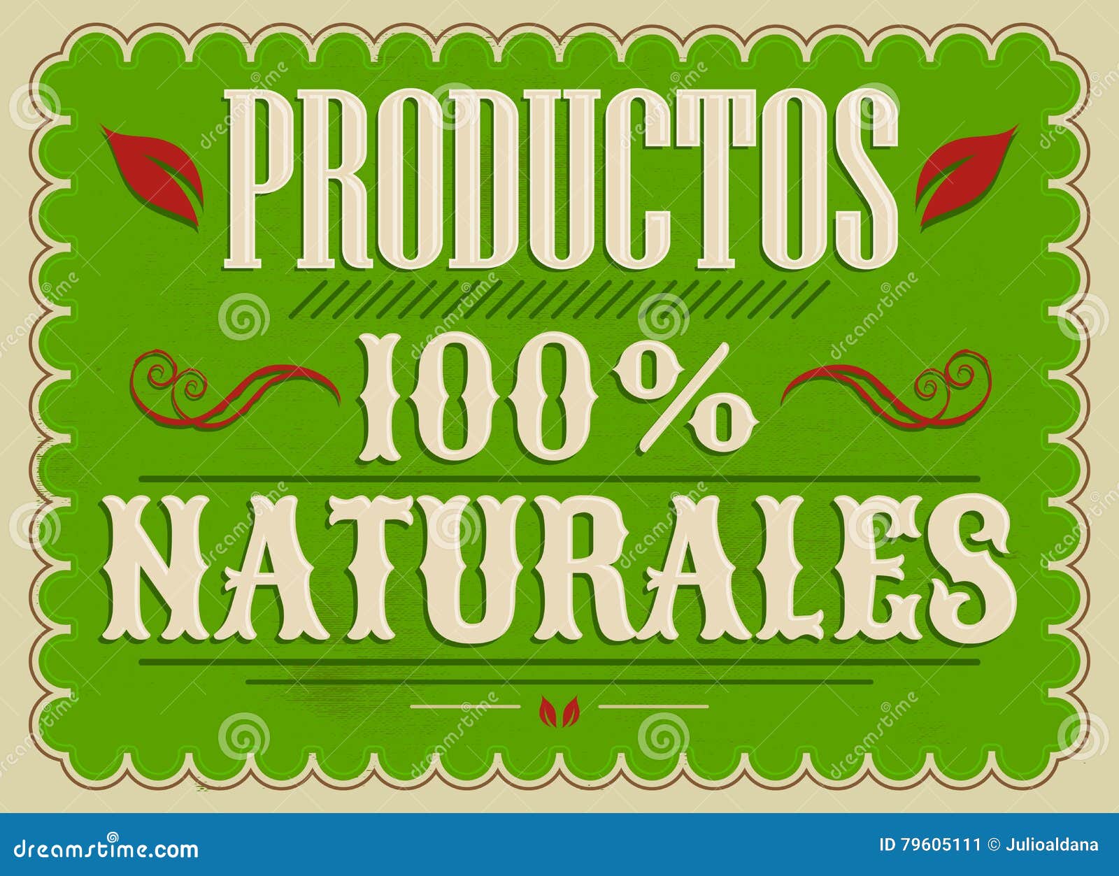 productos 100% naturales, 100% natural products spanish text