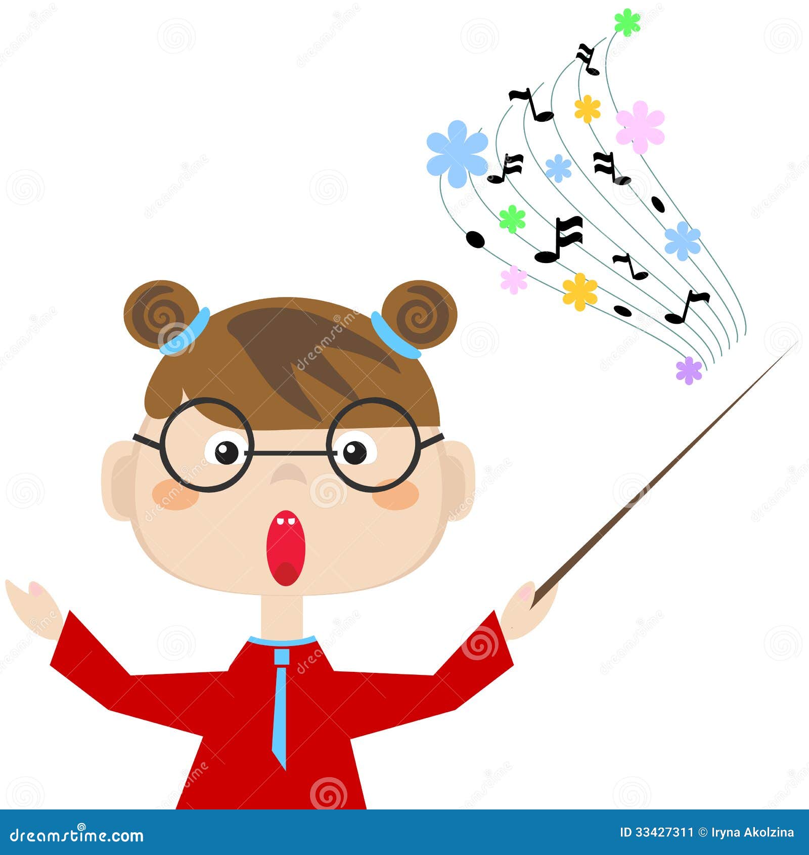 Profesor de música stock de ilustración. Ilustración de profesional -  33427311, image size:1600x1690