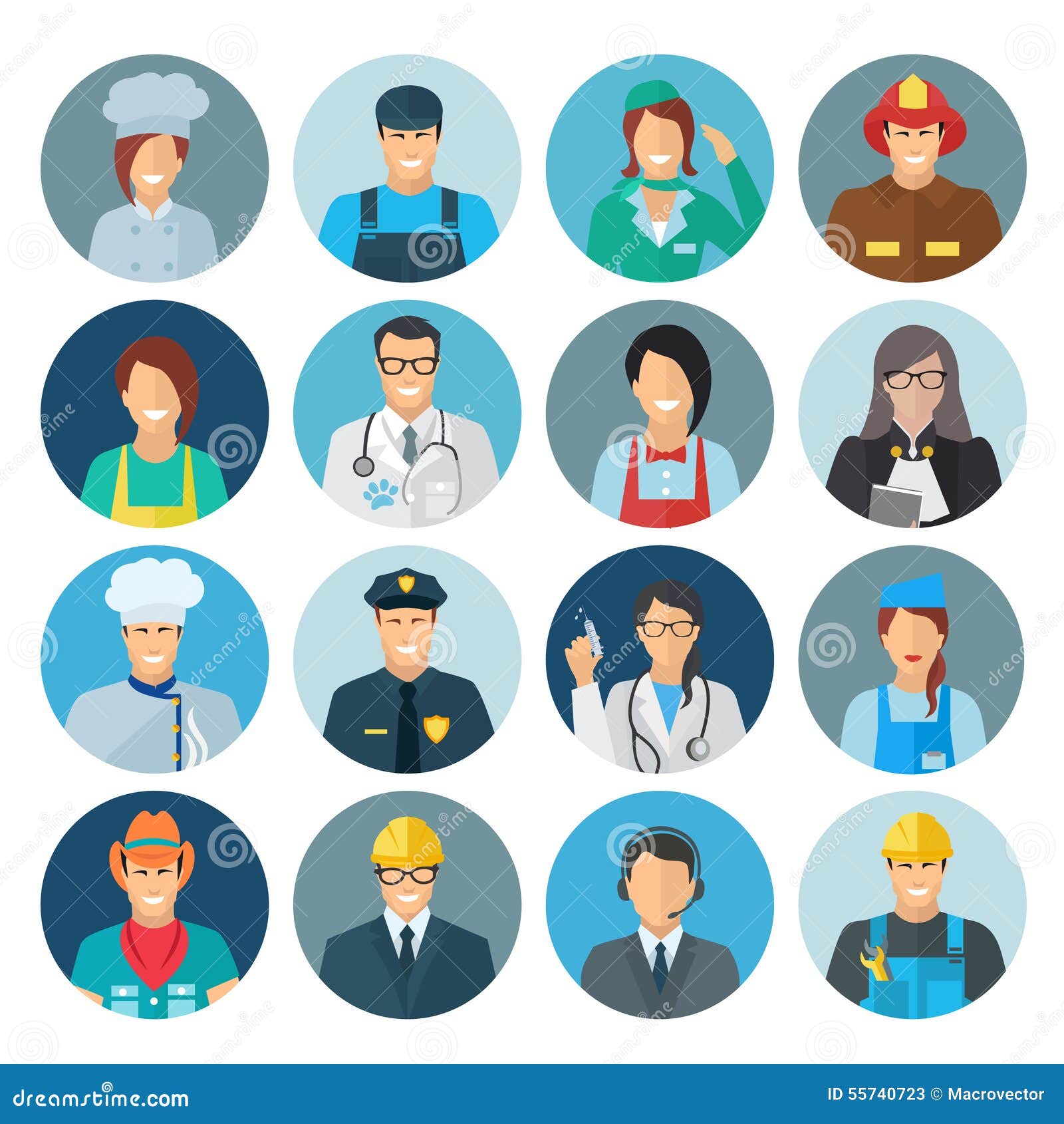 profession avatar flat icon